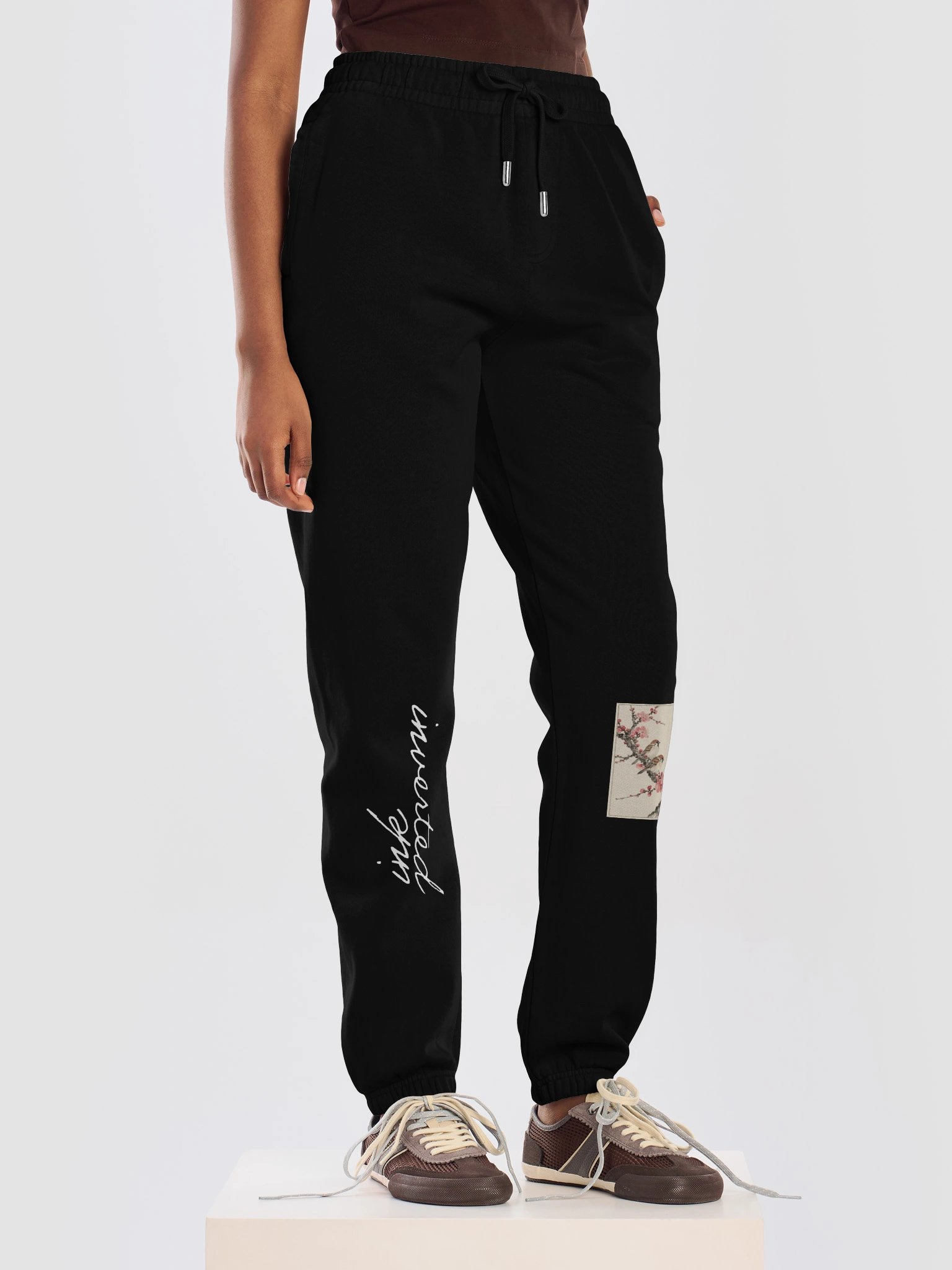 Cherry Blossom Bird Calligraphy Sweatpants product image (7)