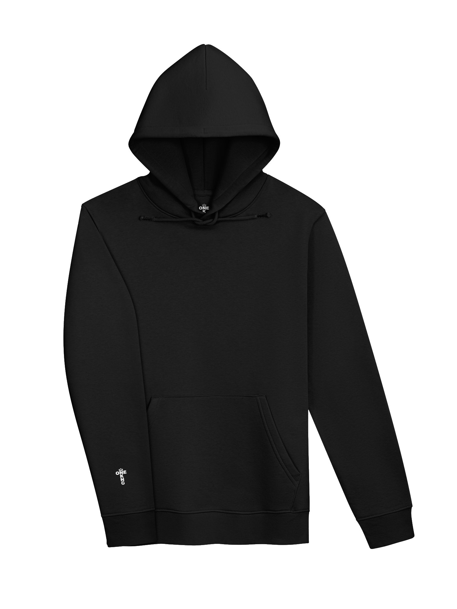 ONE KING True Crown 100% Organic Cotton Premium Street Hoodie with embroidered sleeve logo product image (3)