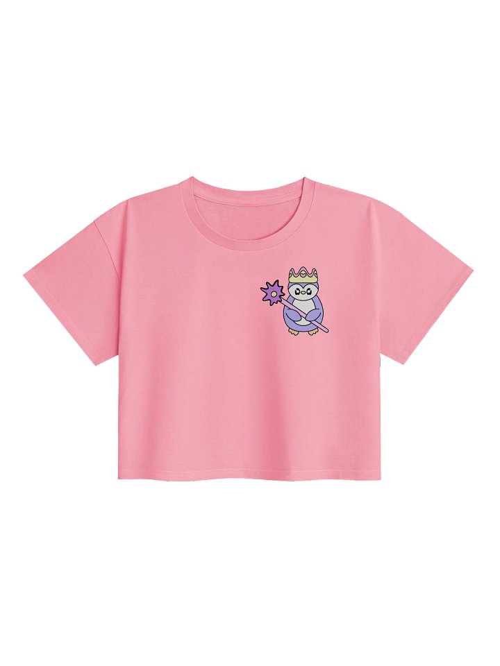 Cropped T-shirt - Queenguin Rep. with Zeyta Cross Logo product image (4)