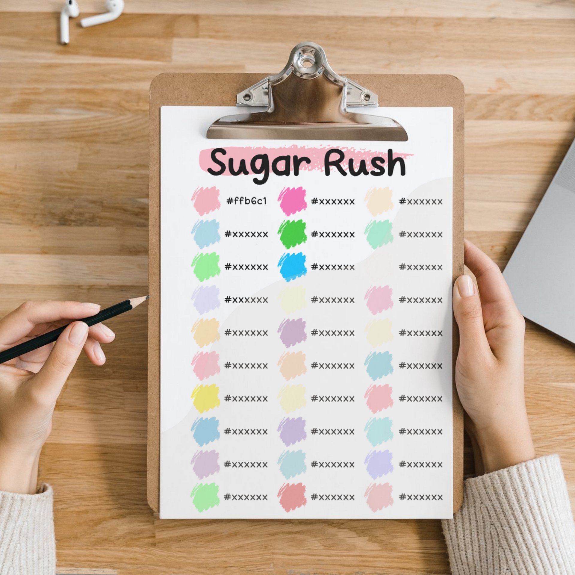 Sugar Rush Procreate Color Palette with HEX Codes ★ DIGITAL ★ product image (4)