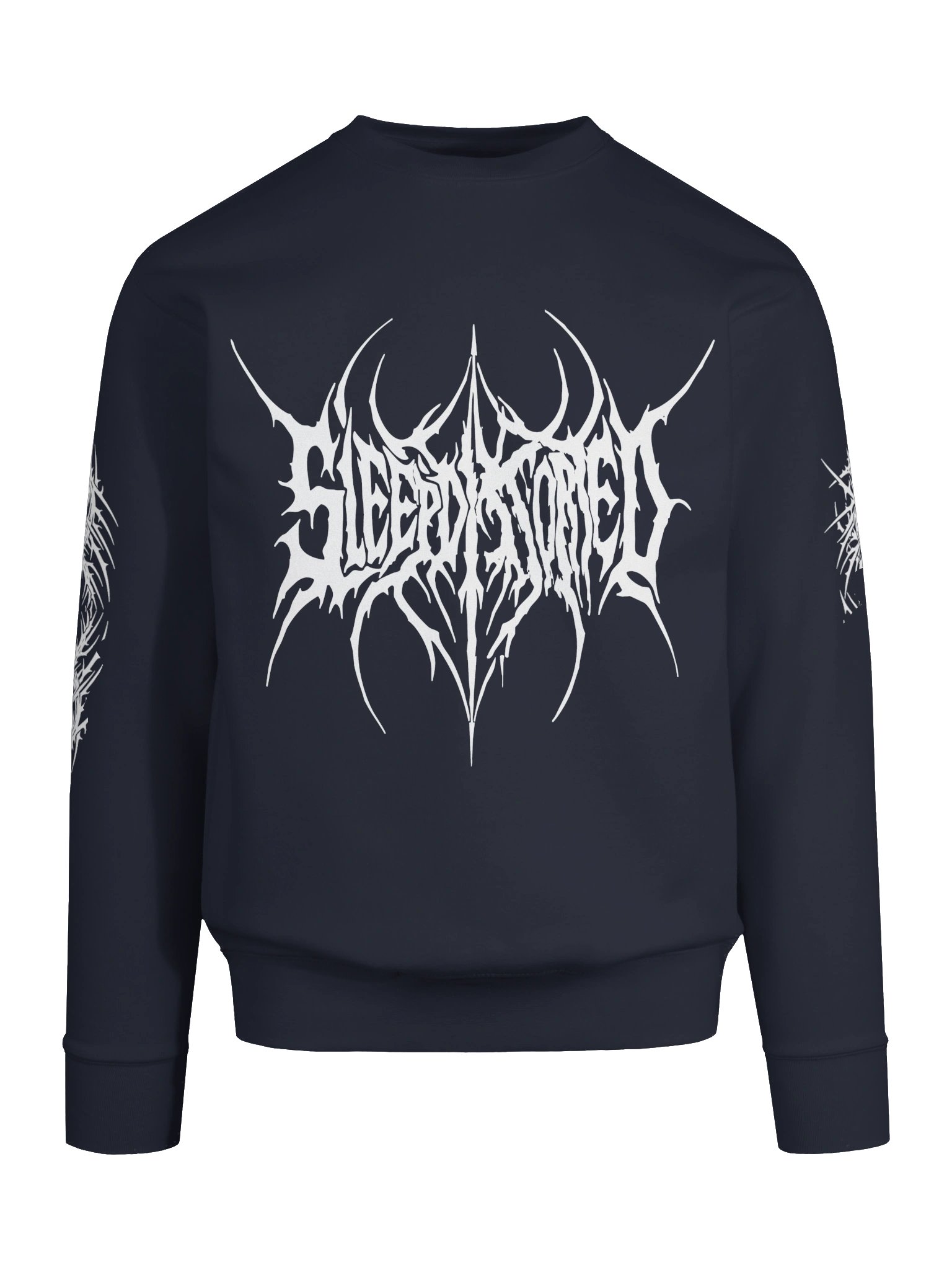 White sleepDistorted logo sweatshirt product image (9)