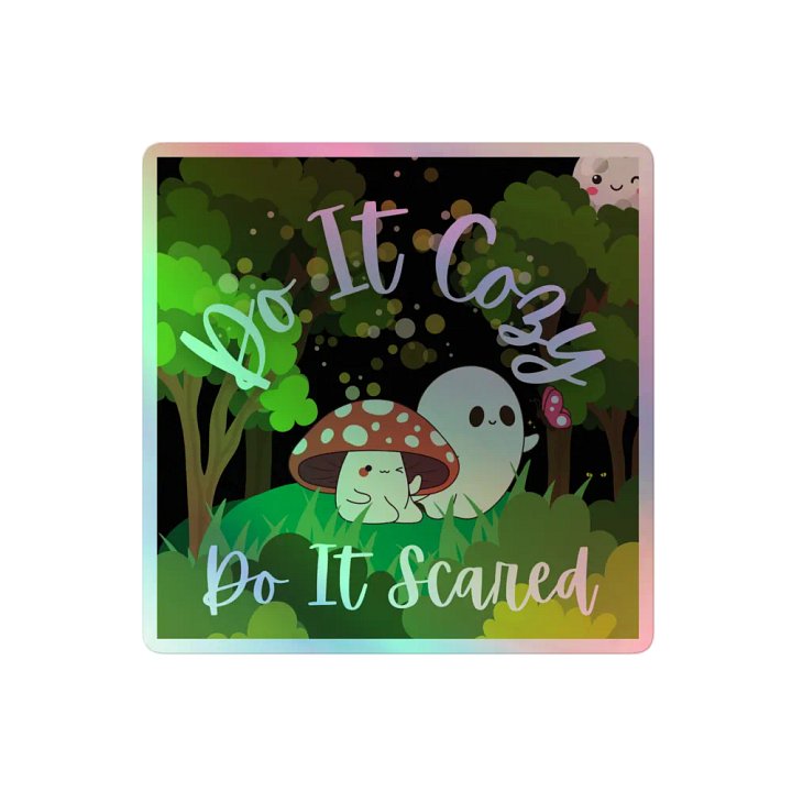 Do It Cozy, Do It Scared | Holographic Sticker product image (2)