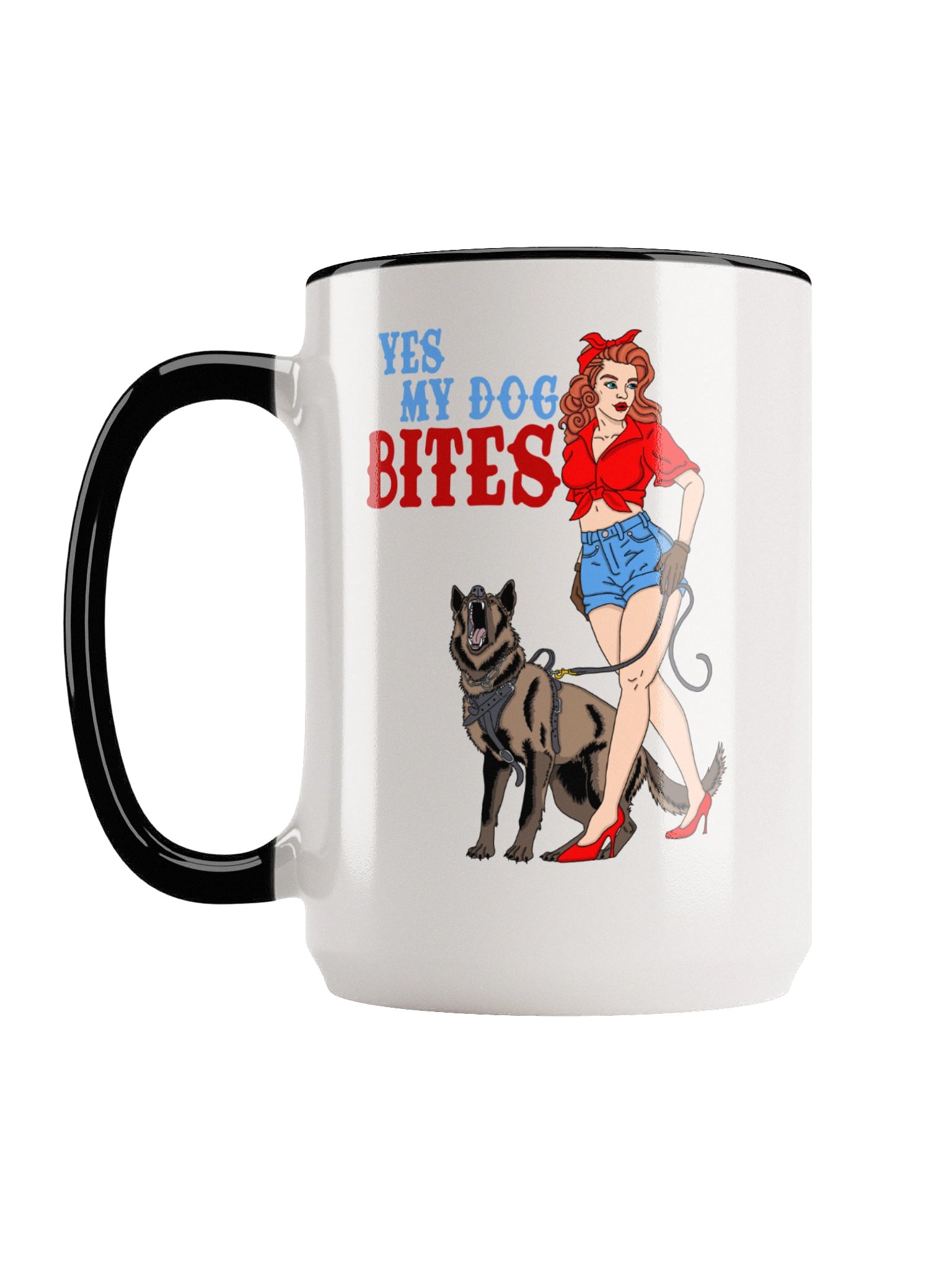Yes My Dog Bites - 15oz Ceramic Mug product image (2)