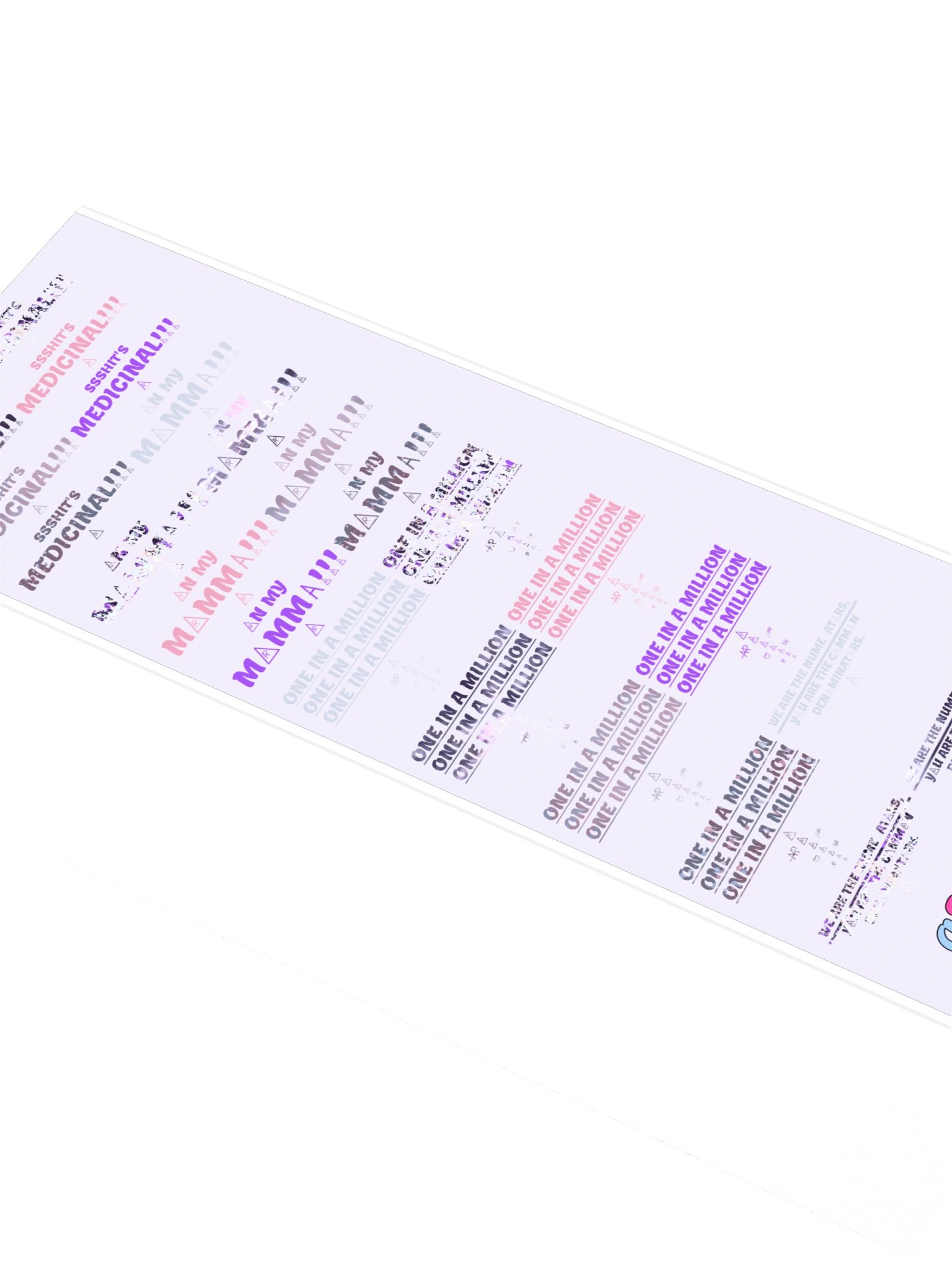Mega Sticker Pack Vol 2 — Catchphrases · Transfer Sheet 1 product image (2)