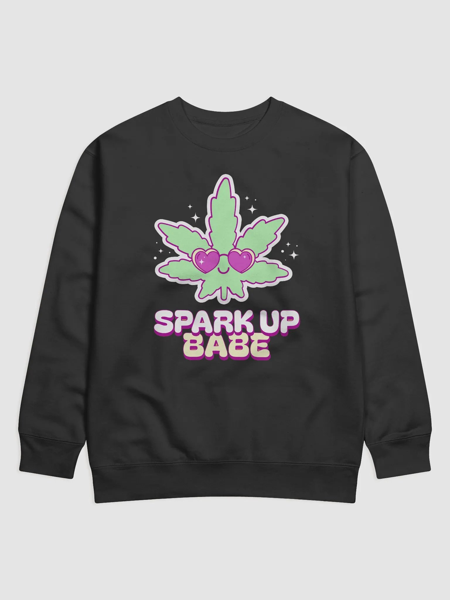 Smiley Leaf Cotton Sweatshirt product image (2)