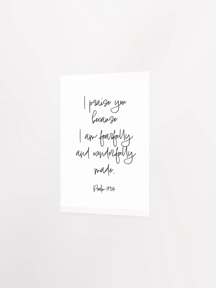 Fearfully and Wonderfully Made - Print product image (2)