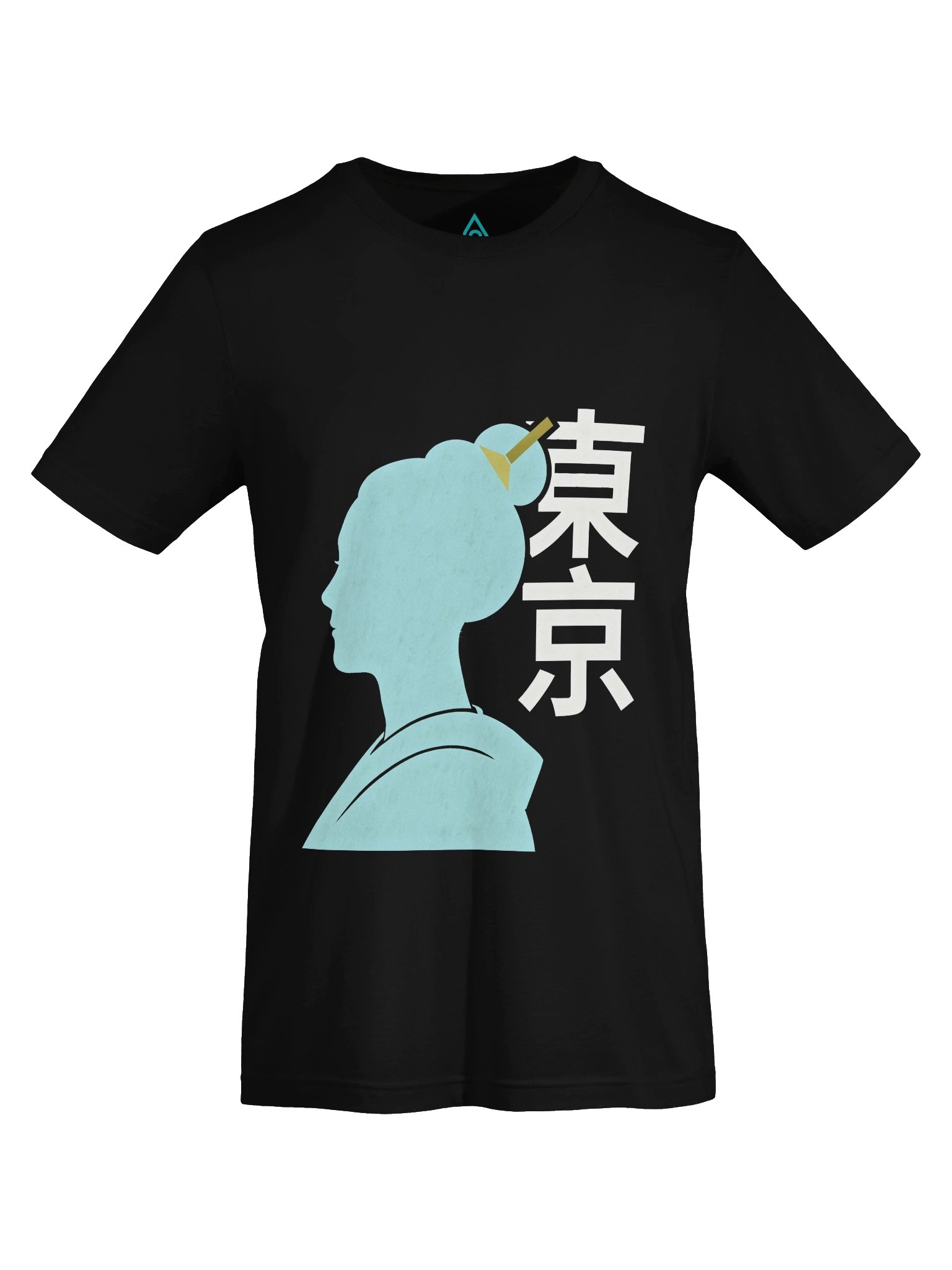 Blue-Haired Japanese Silhouette Tee — Sakamototo | Anime Streetwear | Neo-Tokyo Minimal Drop product image (5)