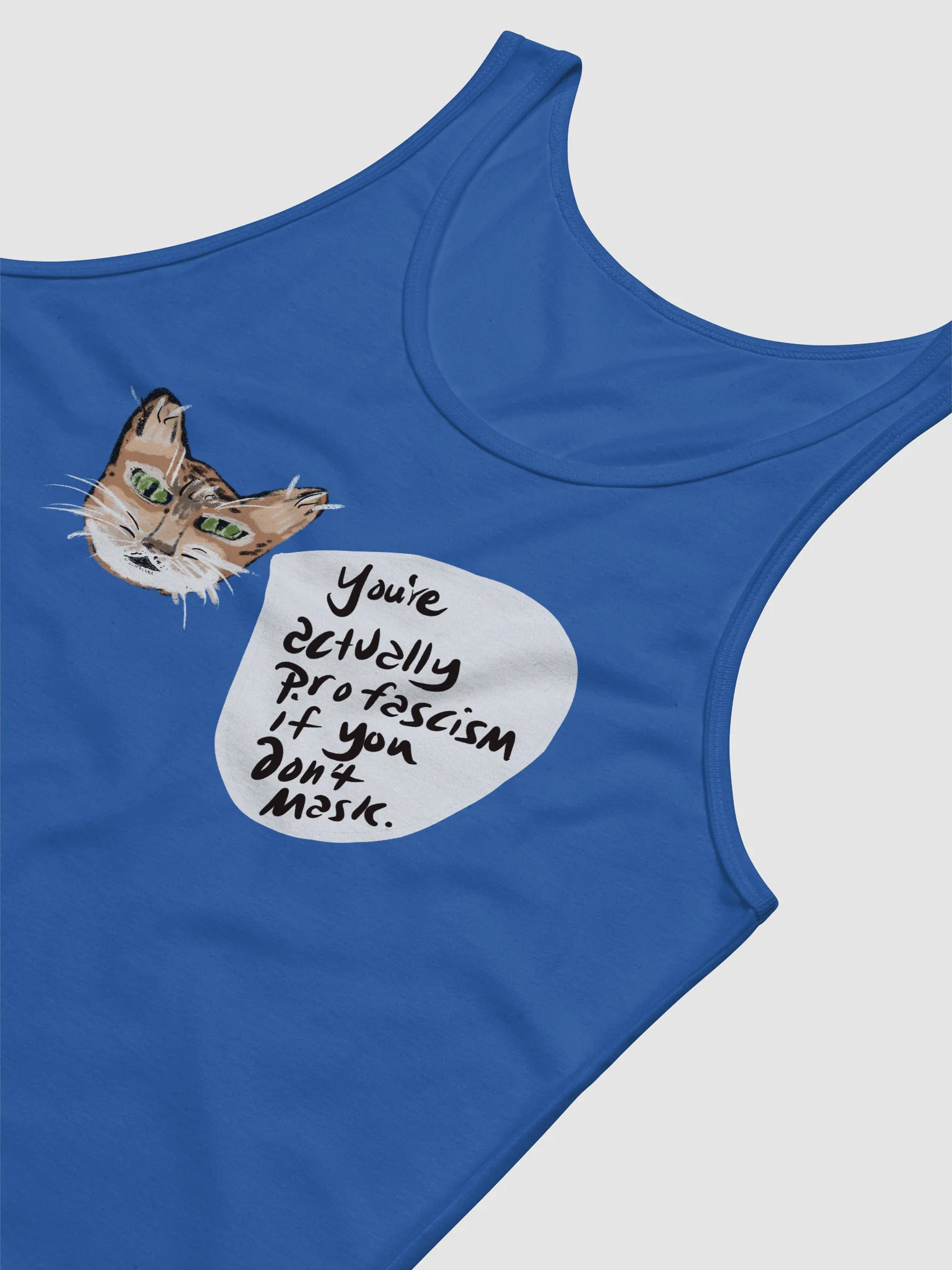 Kitty Mask Thoughts tank product image (15)