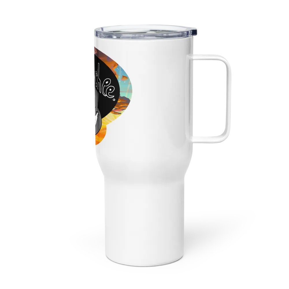 Mr.Crunchee Travel Mug with handle product image (3)