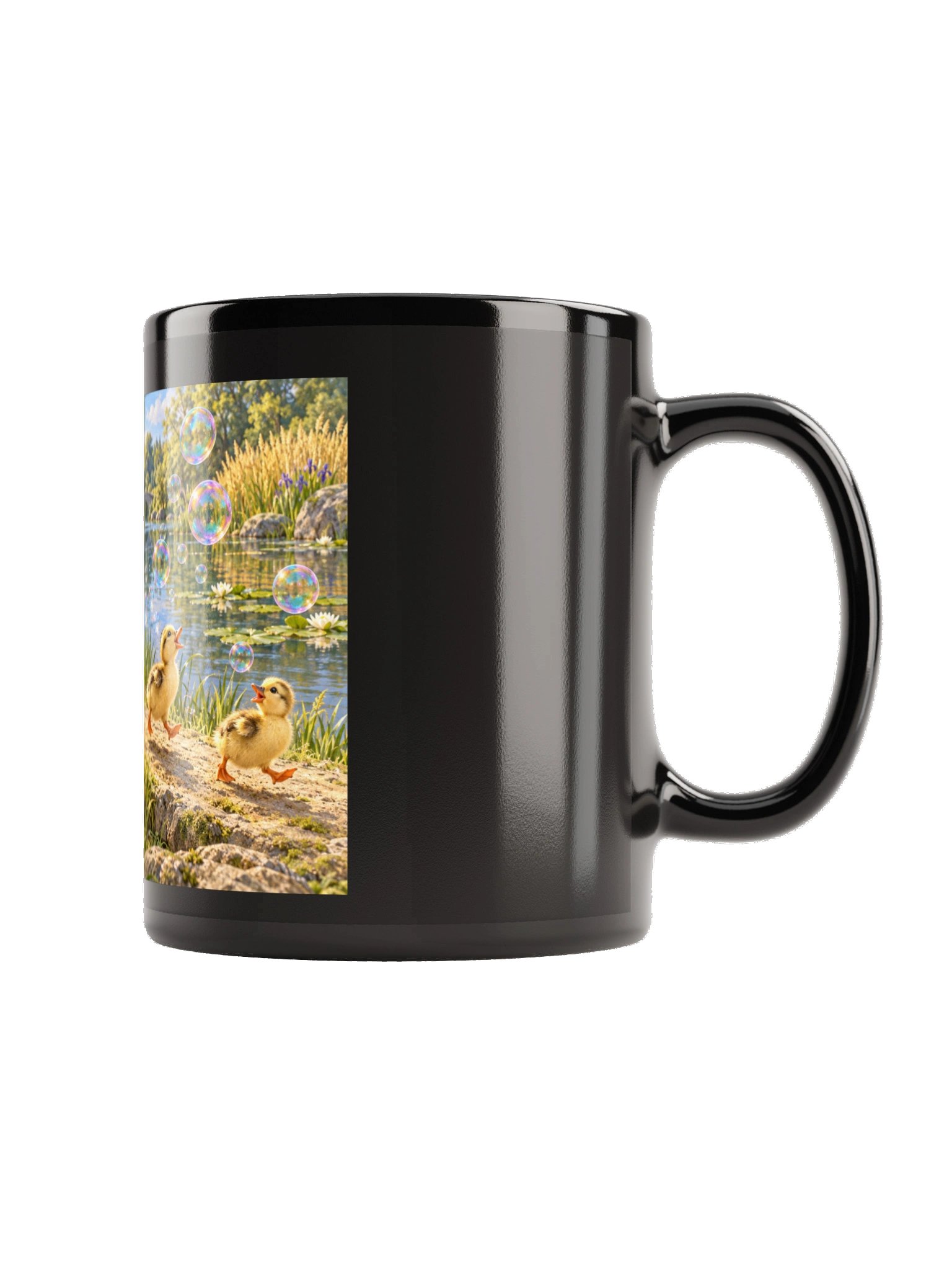 Bubble Broadcast Black Mug product image (3)