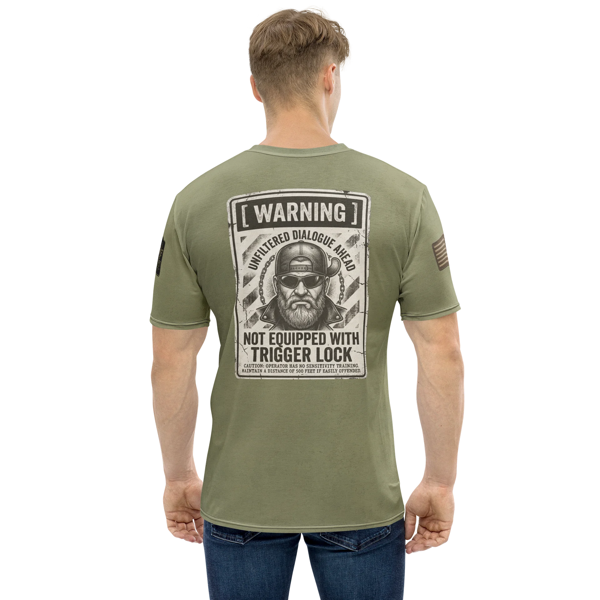 Unfiltered Asshole MötoGraffitti Tee in OD product image (1)