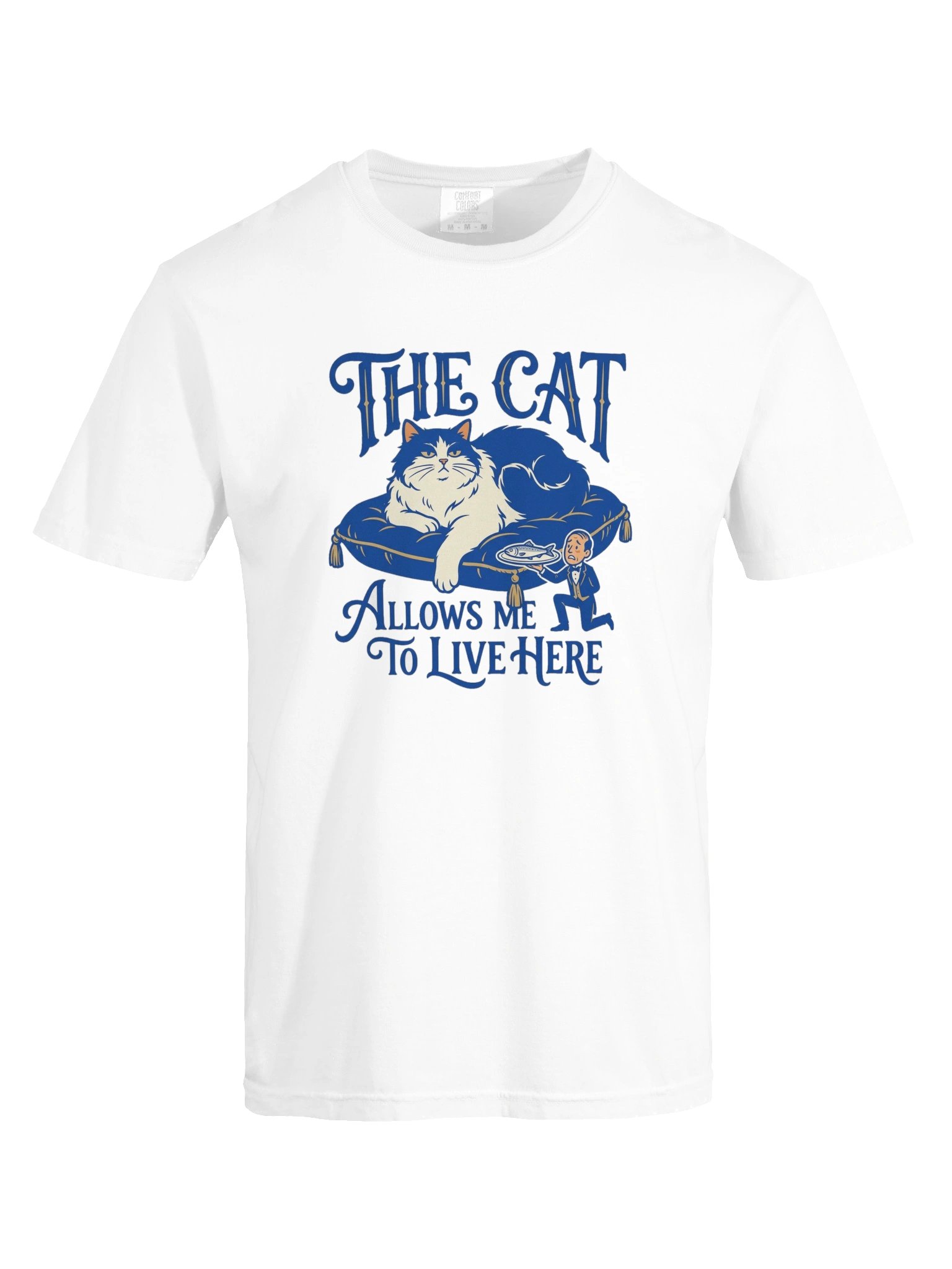 "The Cat Allows Me to Live Here" Heavyweight T-Shirt product image (9)