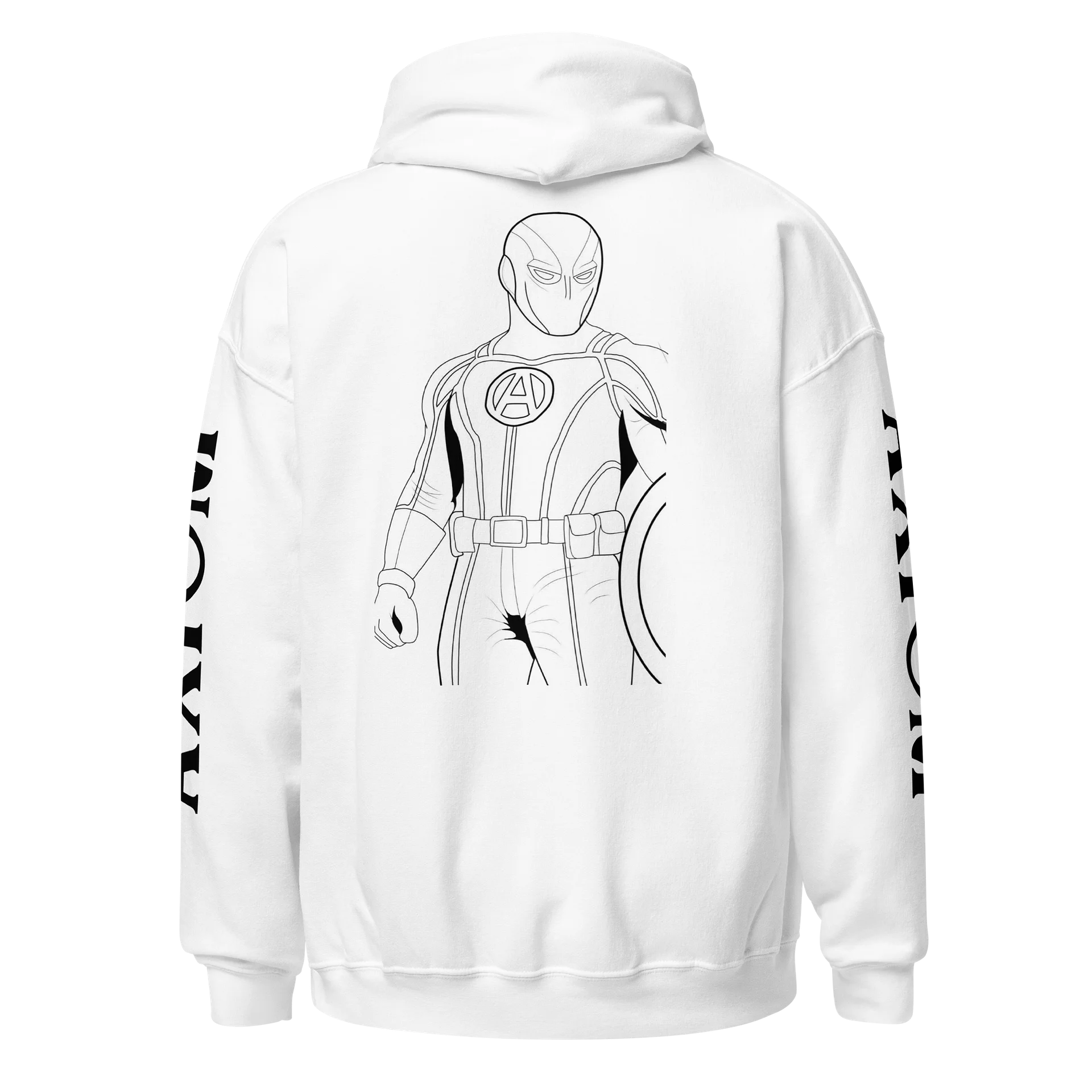 Axiom 2 faced B&W Hoodie product image (2)