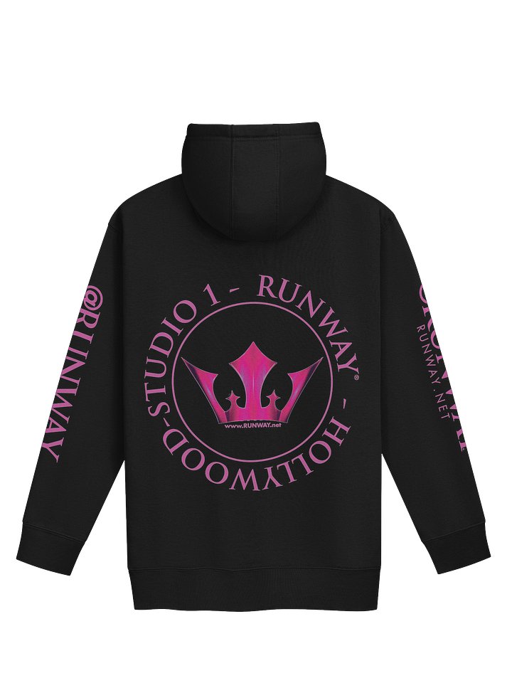 Runway Magazine Studio 1 - Black Premium Hoodie - Pink Logo product image (2)