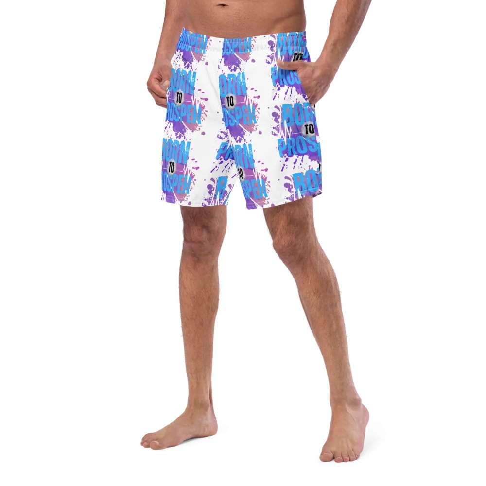 Born to Prosper All-Over Swim Trunks product image (7)
