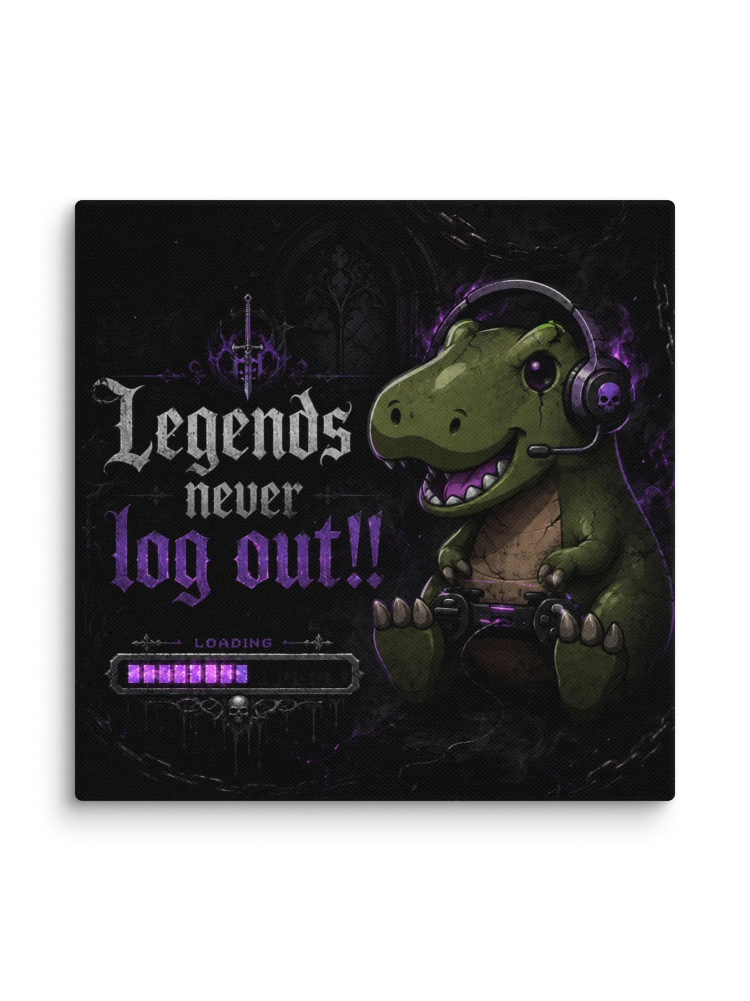 Legends Never Log Out Canvas product image (8)