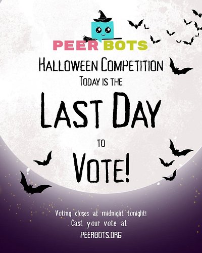 Last day to vote for your favorite submission to the Halloween Competition!

We'll be announcing the winners soon after!