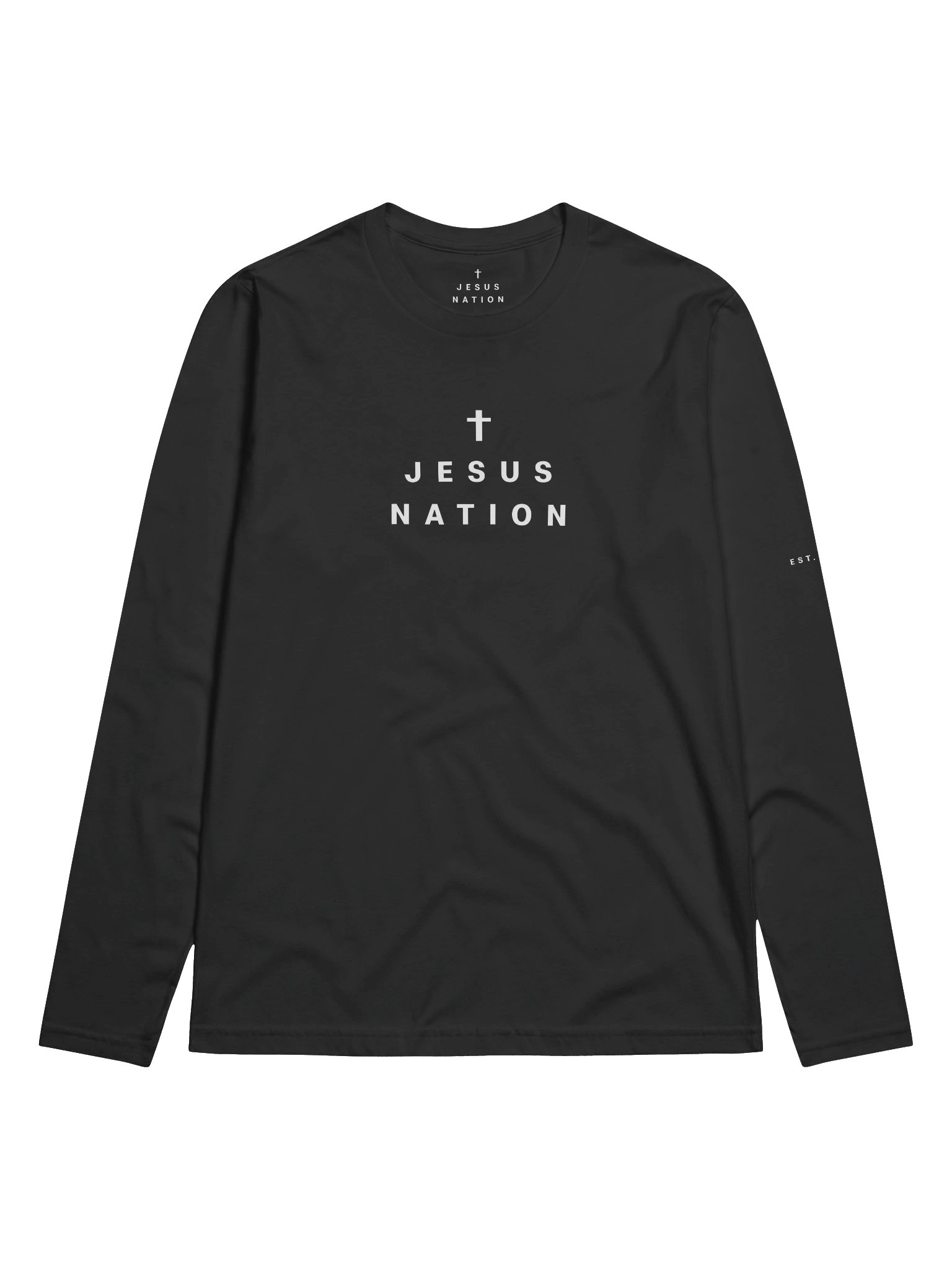 Jesus Nation Essential Long Sleeve (Black) product image (1)