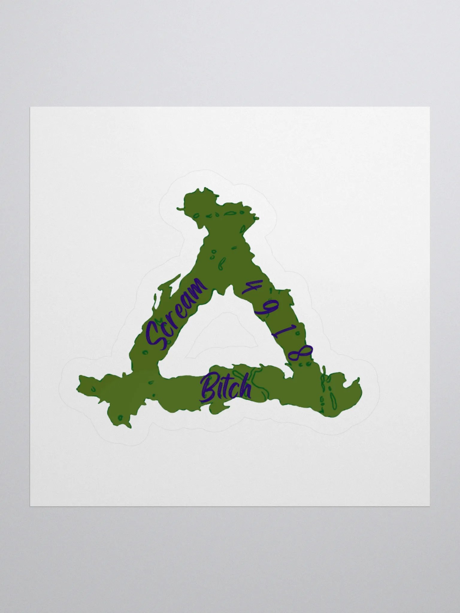 Scream4918 Logo Sticker Hag Trap product image (1)