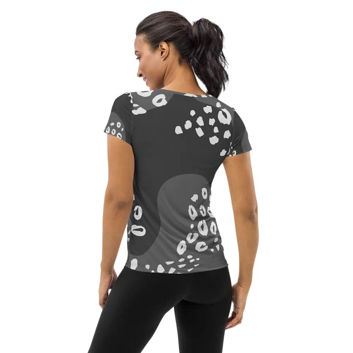 Grey Animal Print Women's Sports Tee product image (2)