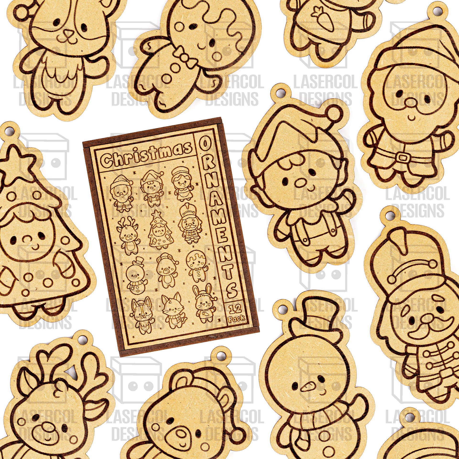 Ornaments Box - Laser Cut Files Christmas product image (5)