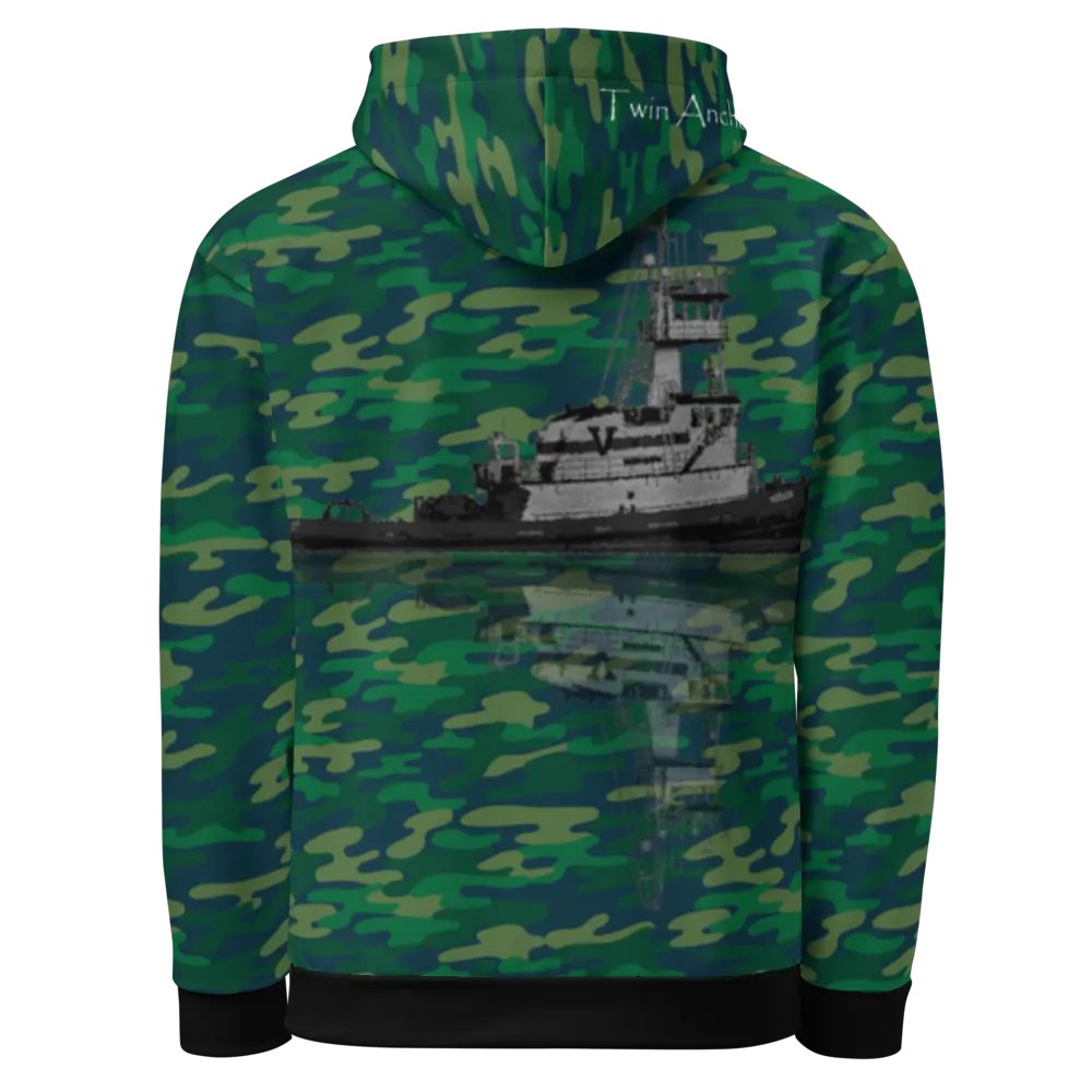Tug Hudson & Reflection (Teal Camouflage) – Performance Marine Wear | Twin Anchor Apparel North Current Line product image (5)