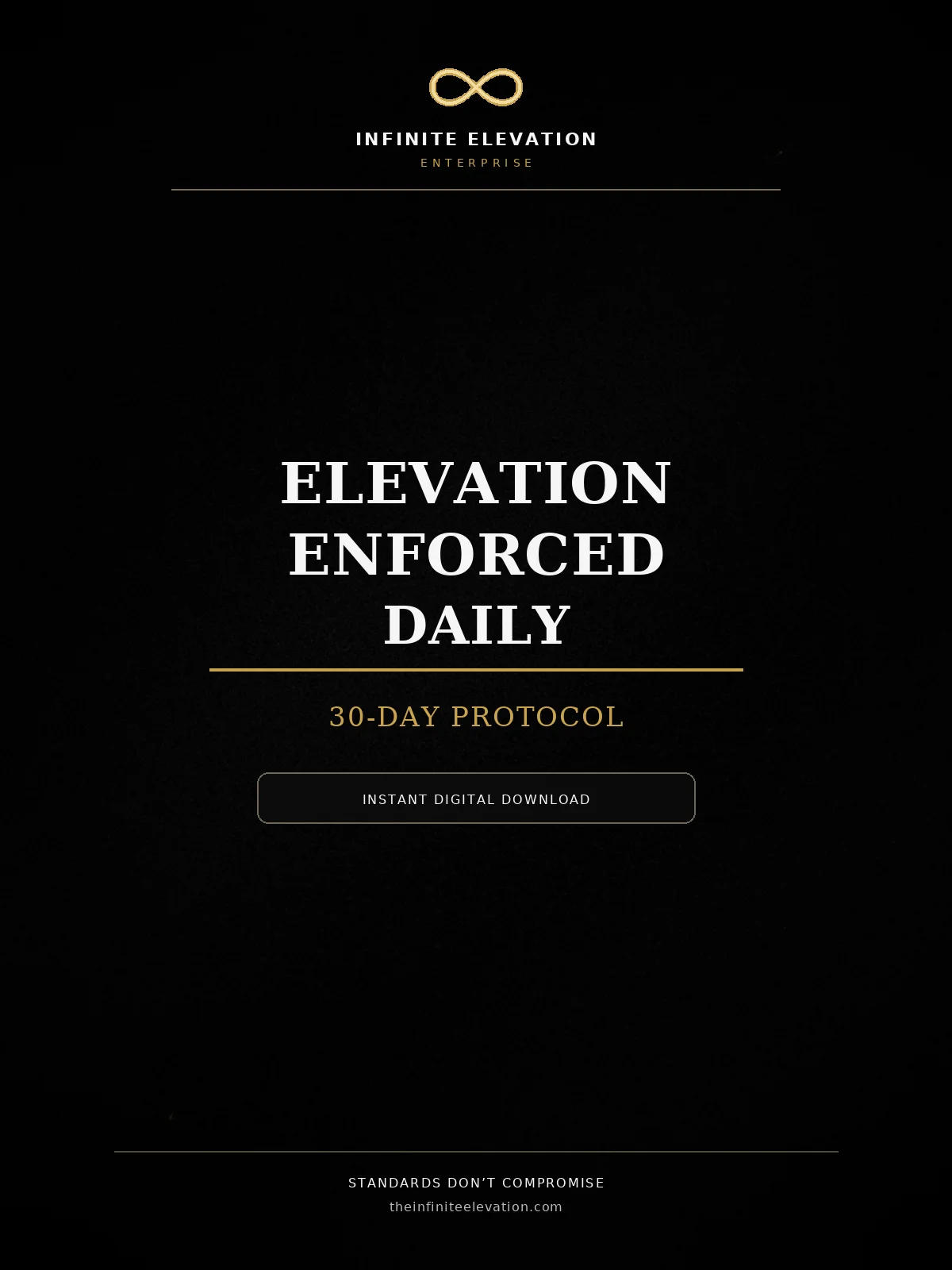 Elevation Enforced Daily: 30-Day Protocol & Selfcare Workbook (pdf) product image (1)