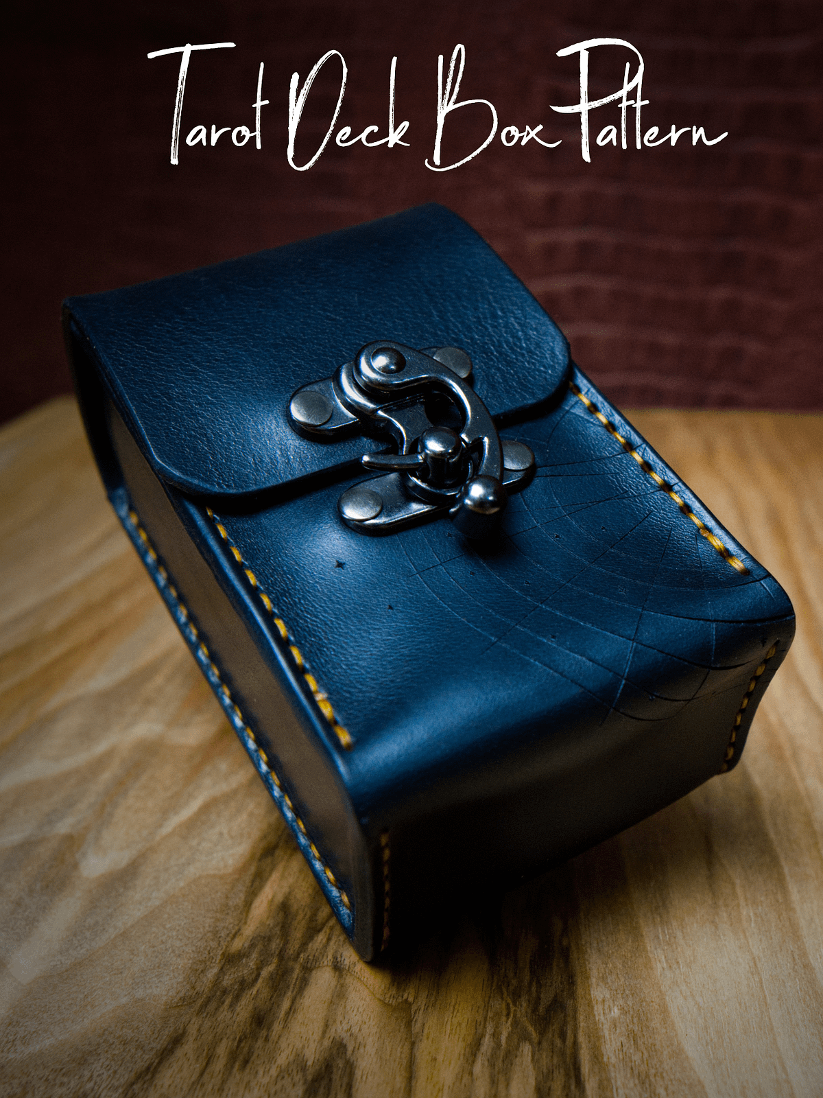 Tarot Pattern Box Leather Tarot Deck Box pattern | Qcrafted