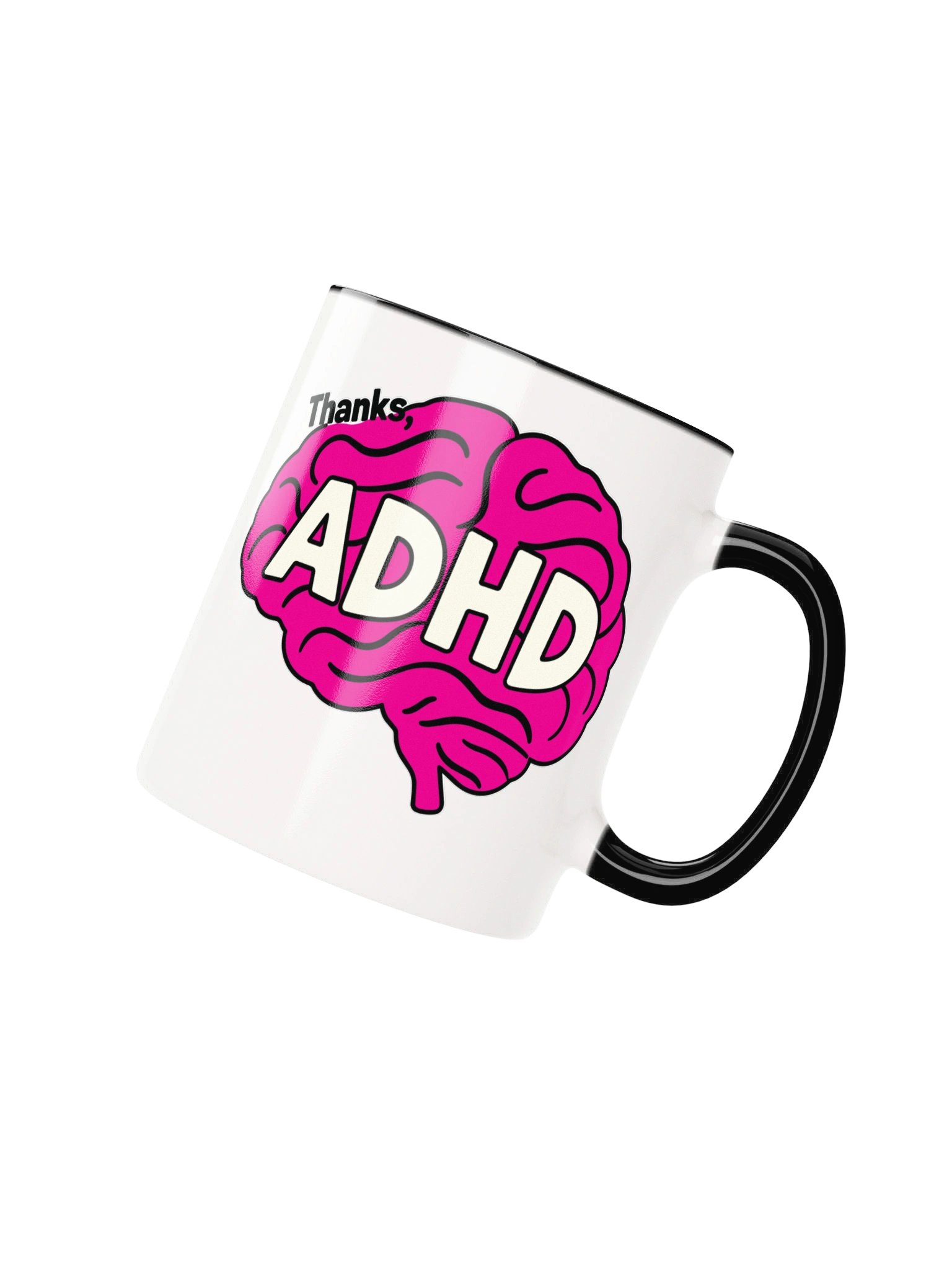 Thanks, ADHD Pink Brain Mug product image (10)