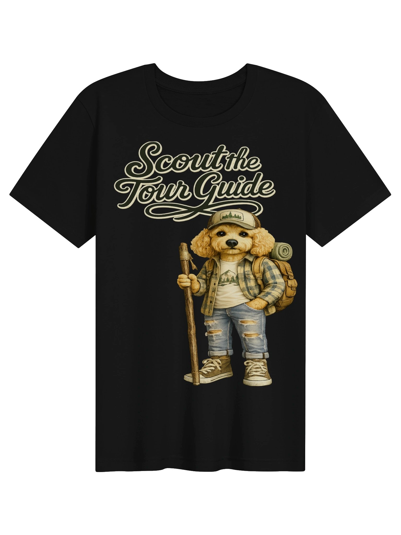 Scout the Tour Guide Dog Adult T-shirt product image (8)