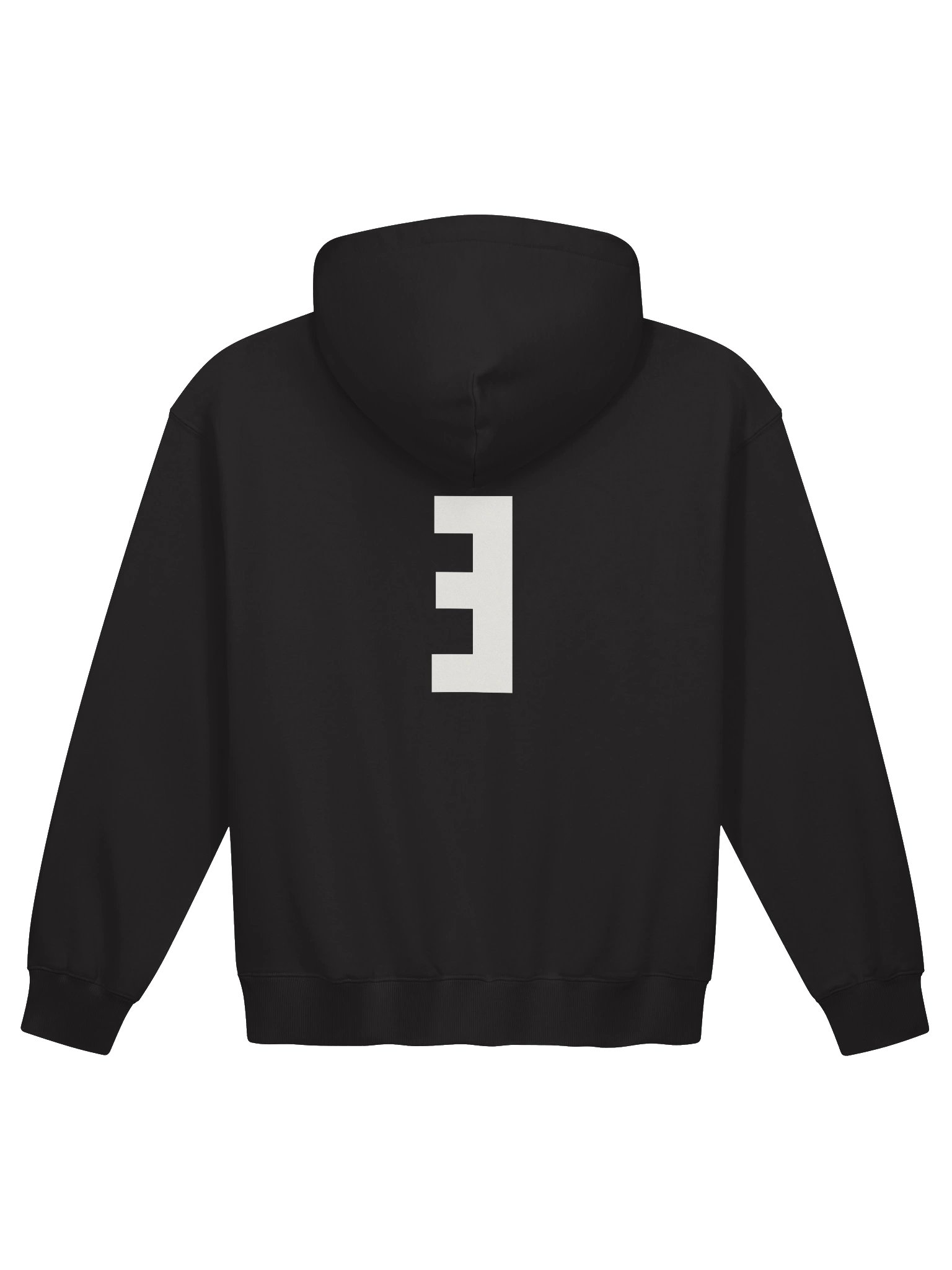 EAST SIDE REVERSE GRAPHIC BLACK AND WHITE HOODIE product image (2)