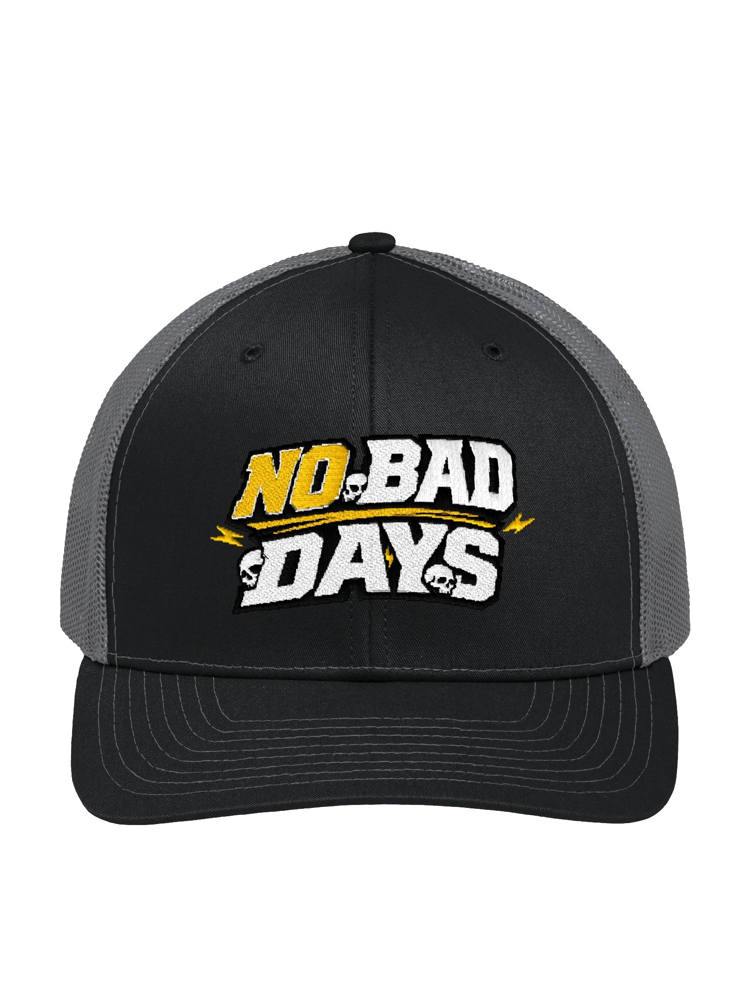 No Bad Days Skull Trucker Hat product image (1)