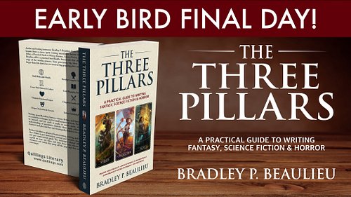 Today is the last day to nab the Early Bird rewards on The Three Pillars @kickstarter! With the ebook as low as $8 and some g...