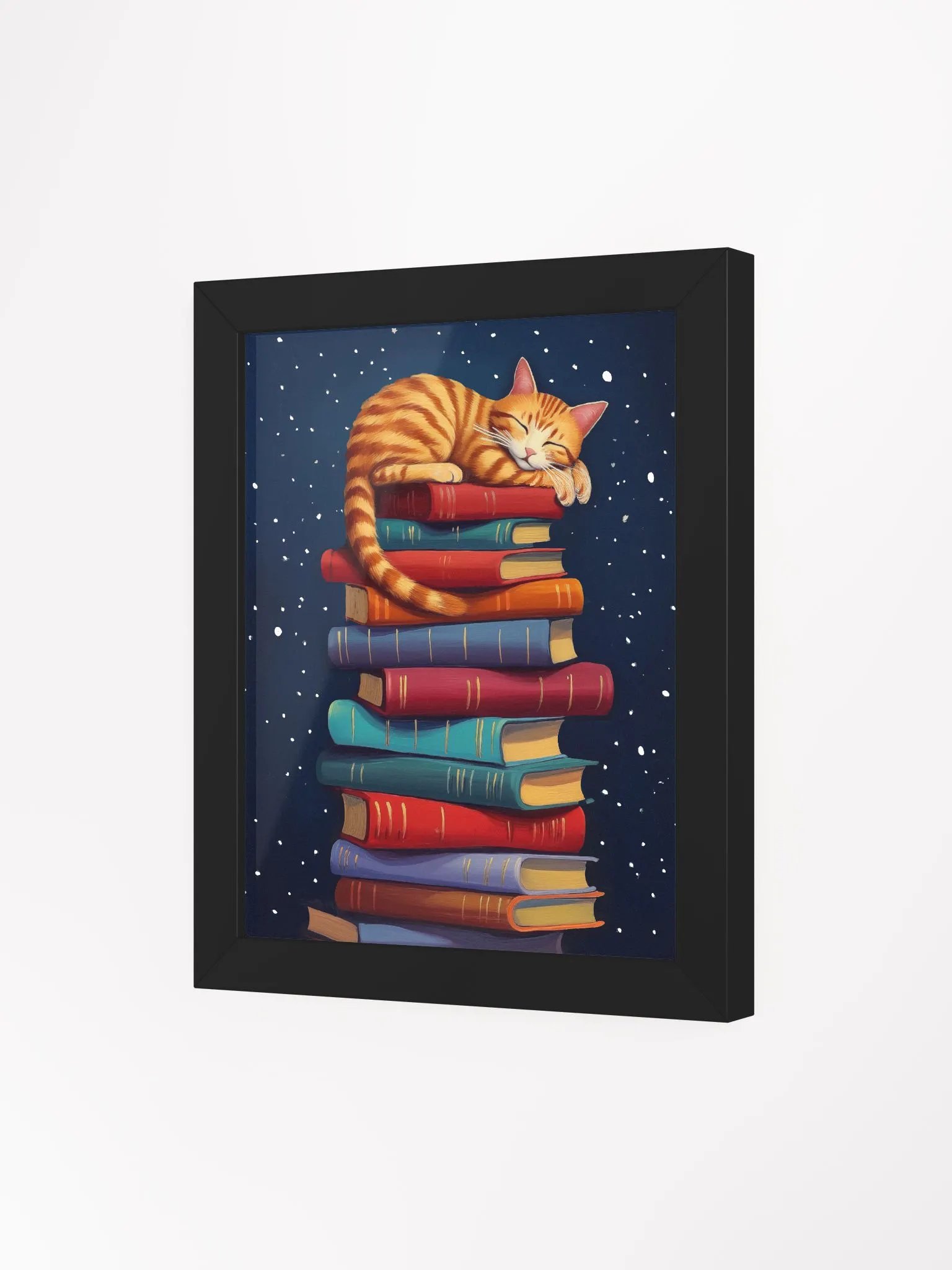 Things I Love - Cats & Books Studio Framed Print product image (3)
