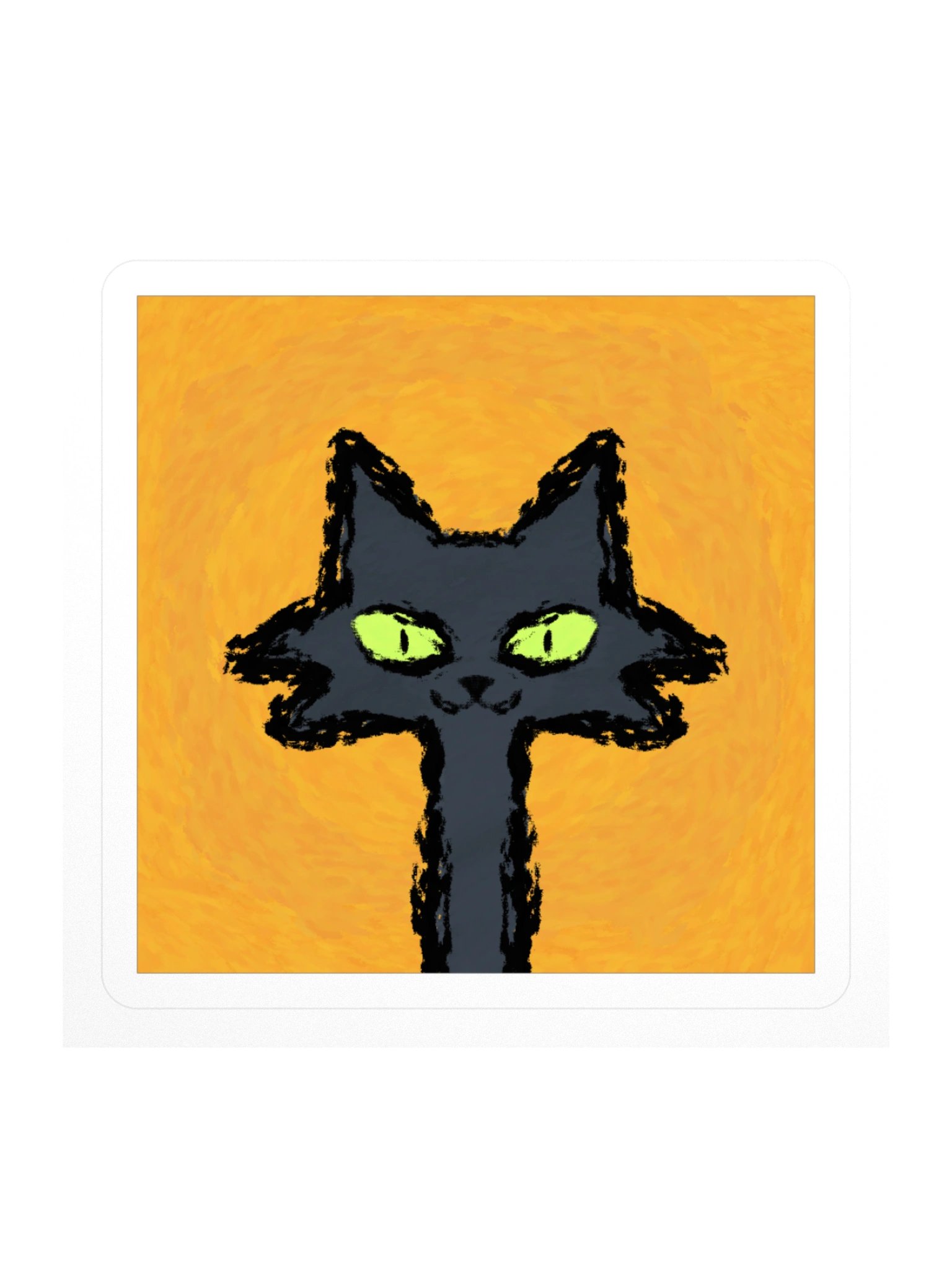 Mischievous Cat Sticker product image (1)