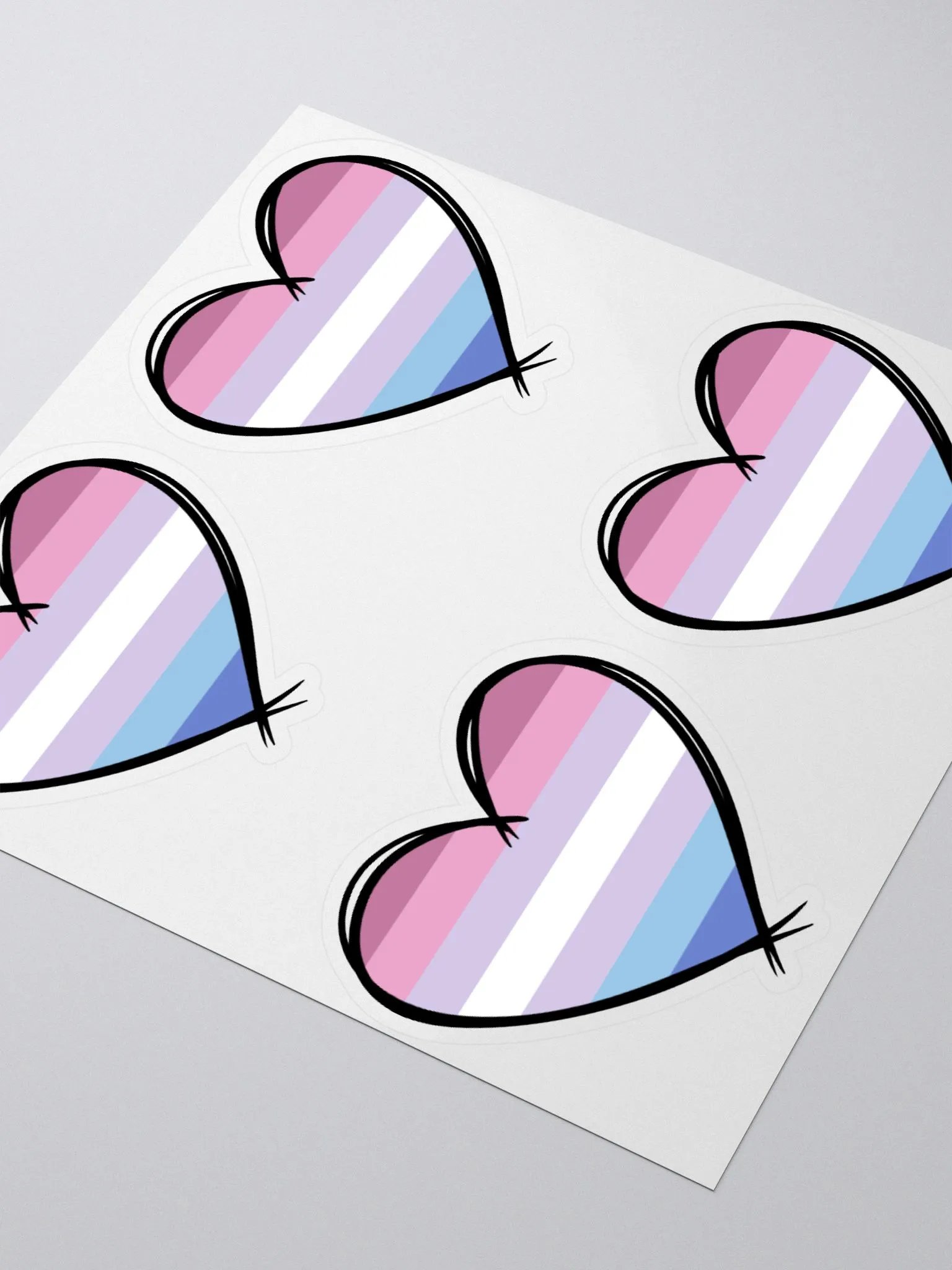 Bigender Pride Stickers product image (5)