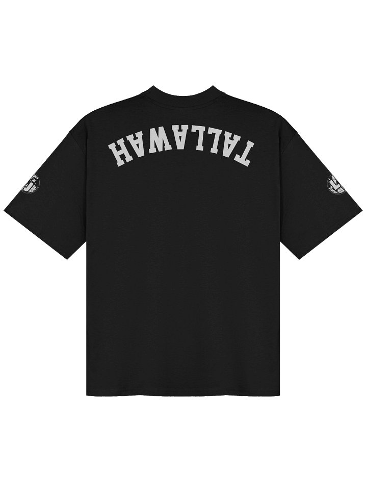 "likkle but TALLAWAH" Unisex Oversized T-Shirt in Black product image (2)