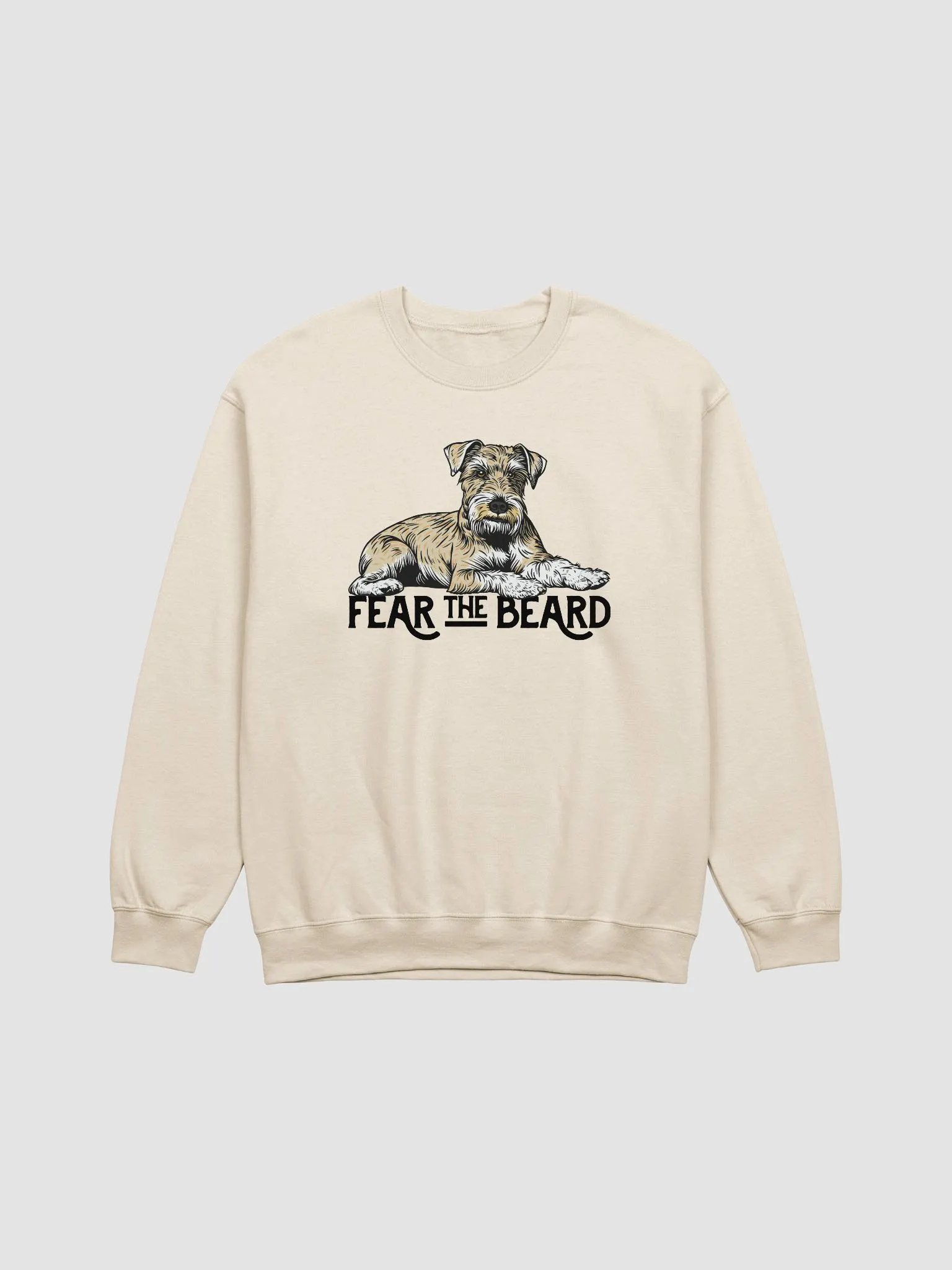 Fear the Beard Sweatshirt of a Schnauzer(Wheaten) | Funny Shirt for Bearded Dog Paw-rents product image (1)