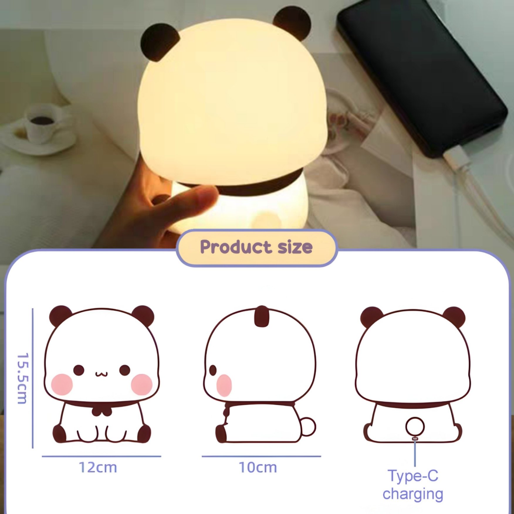 Bubu night Lamp 😍 Desk Lamp, Long lasting and Soft warm light product image (5)