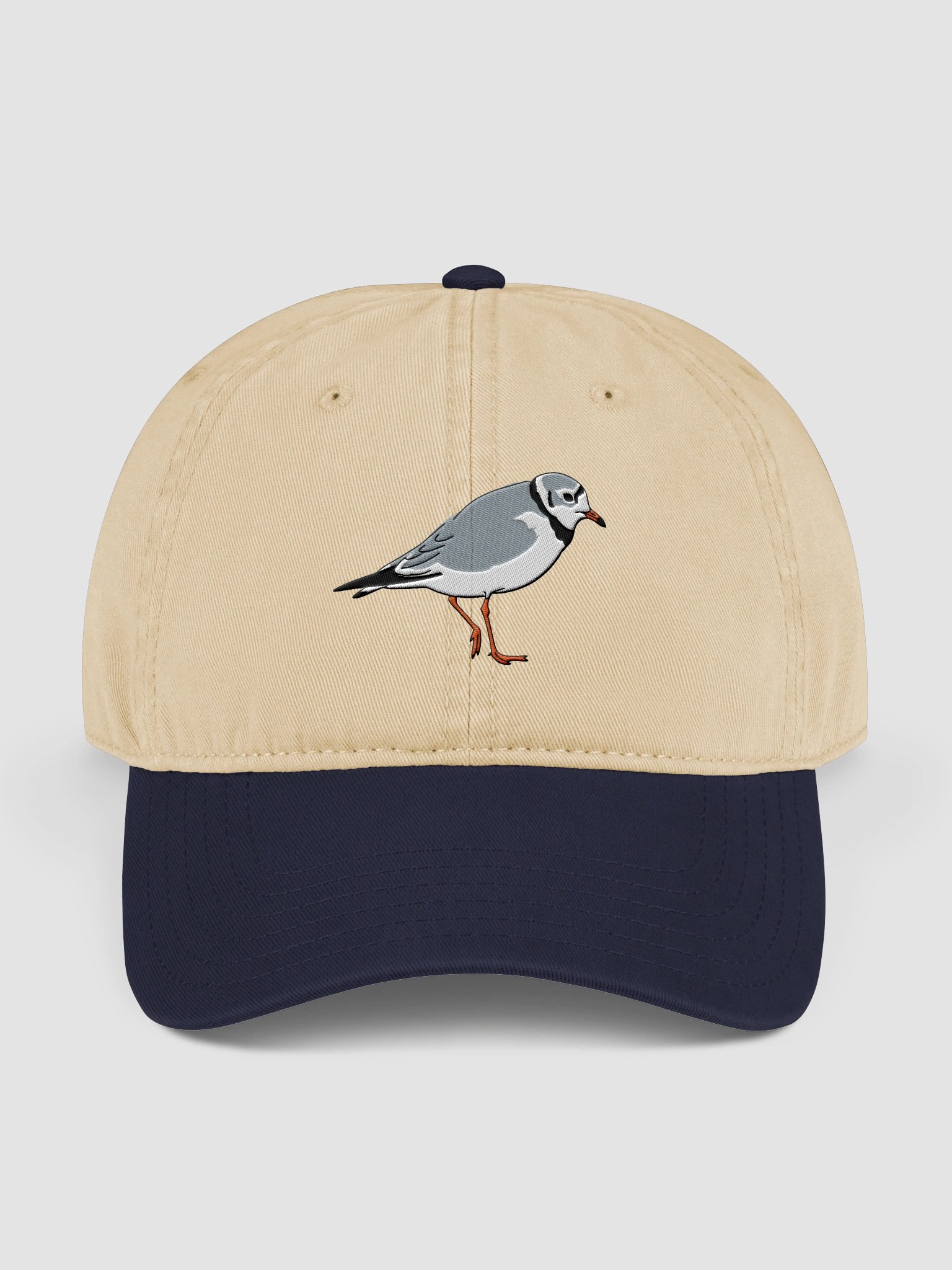 Piping Plover Embroidered Garment Washed Baseball Cap product image (5)