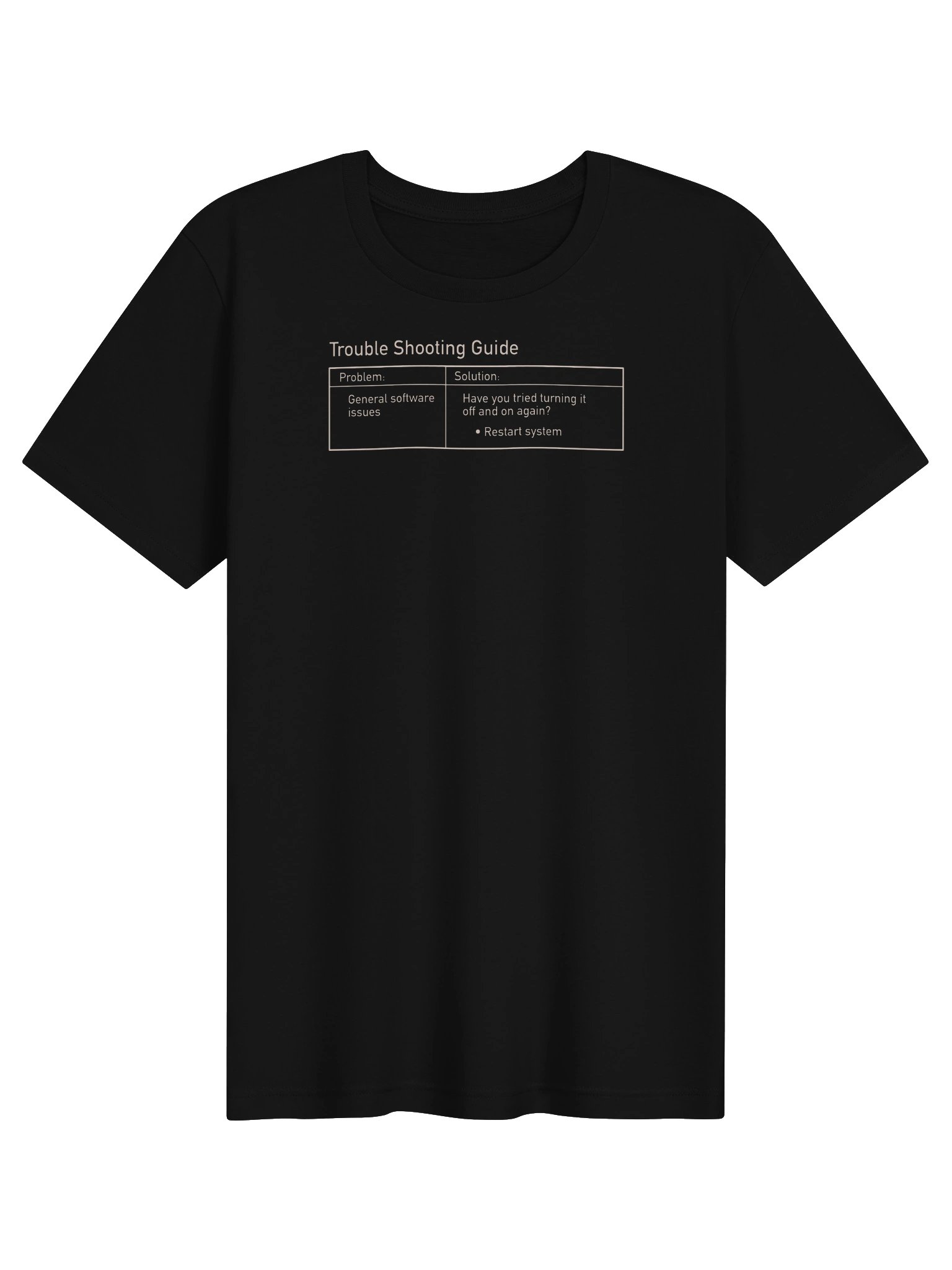 Trouble Shooting Guide Tee product image (1)