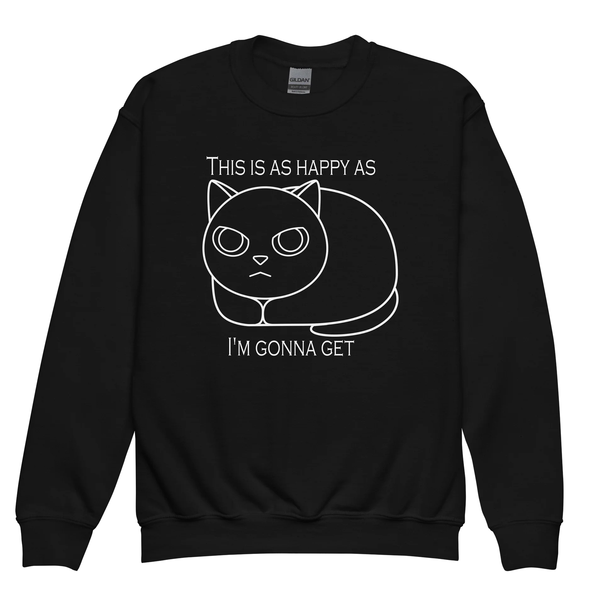 Happy Grumpy Cat - Unisex Youth Sweatshirt product image (1)