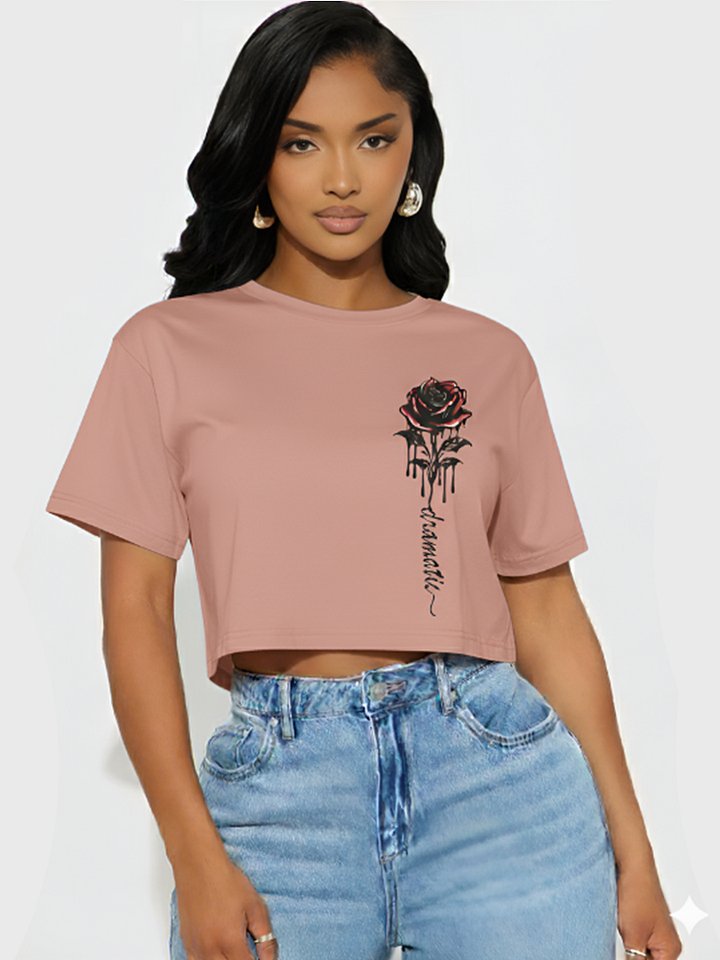 DRAMATIC ROSE x CROP TOP product image (1)