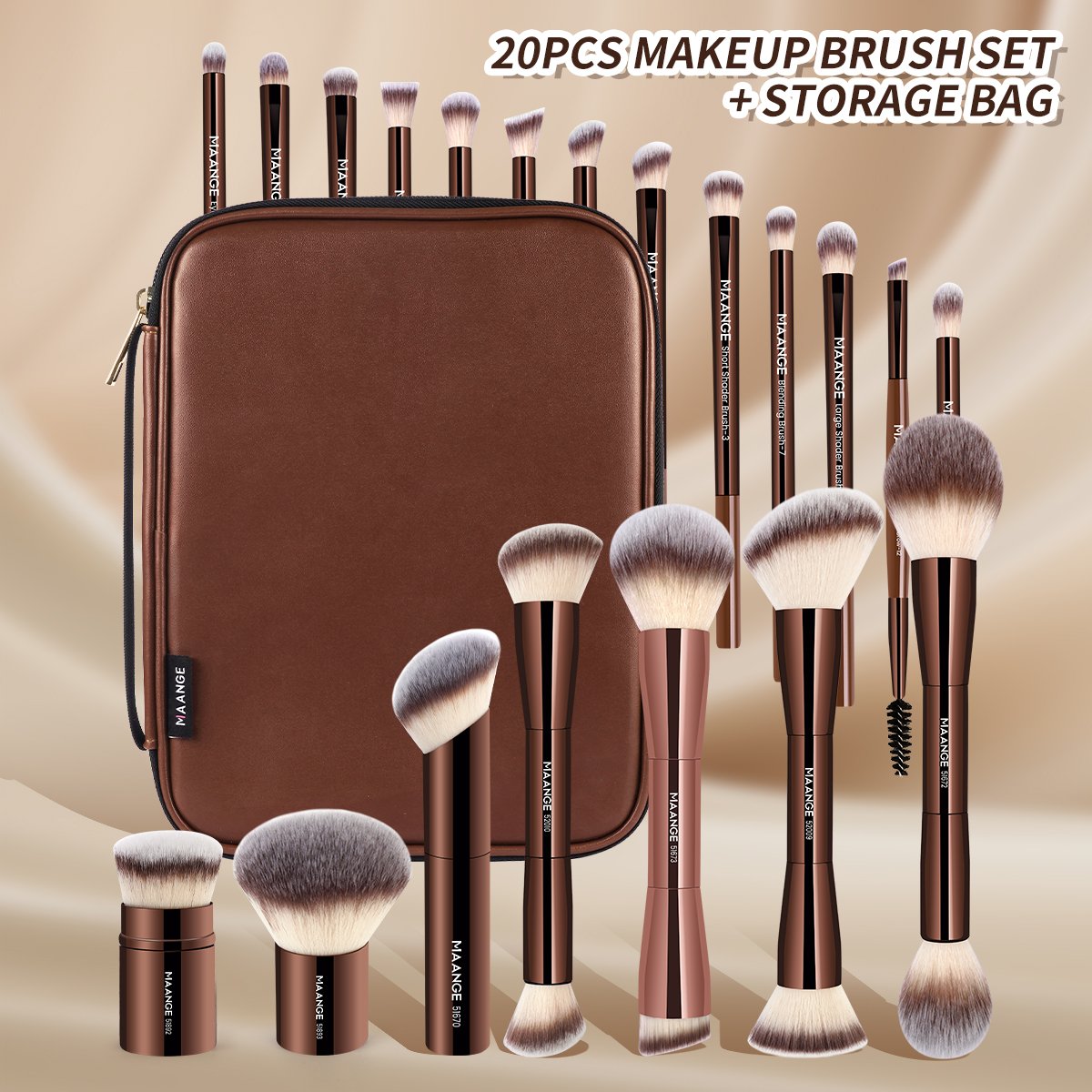 🖤 20-Piece Professional Makeup Brush Set product image (4)