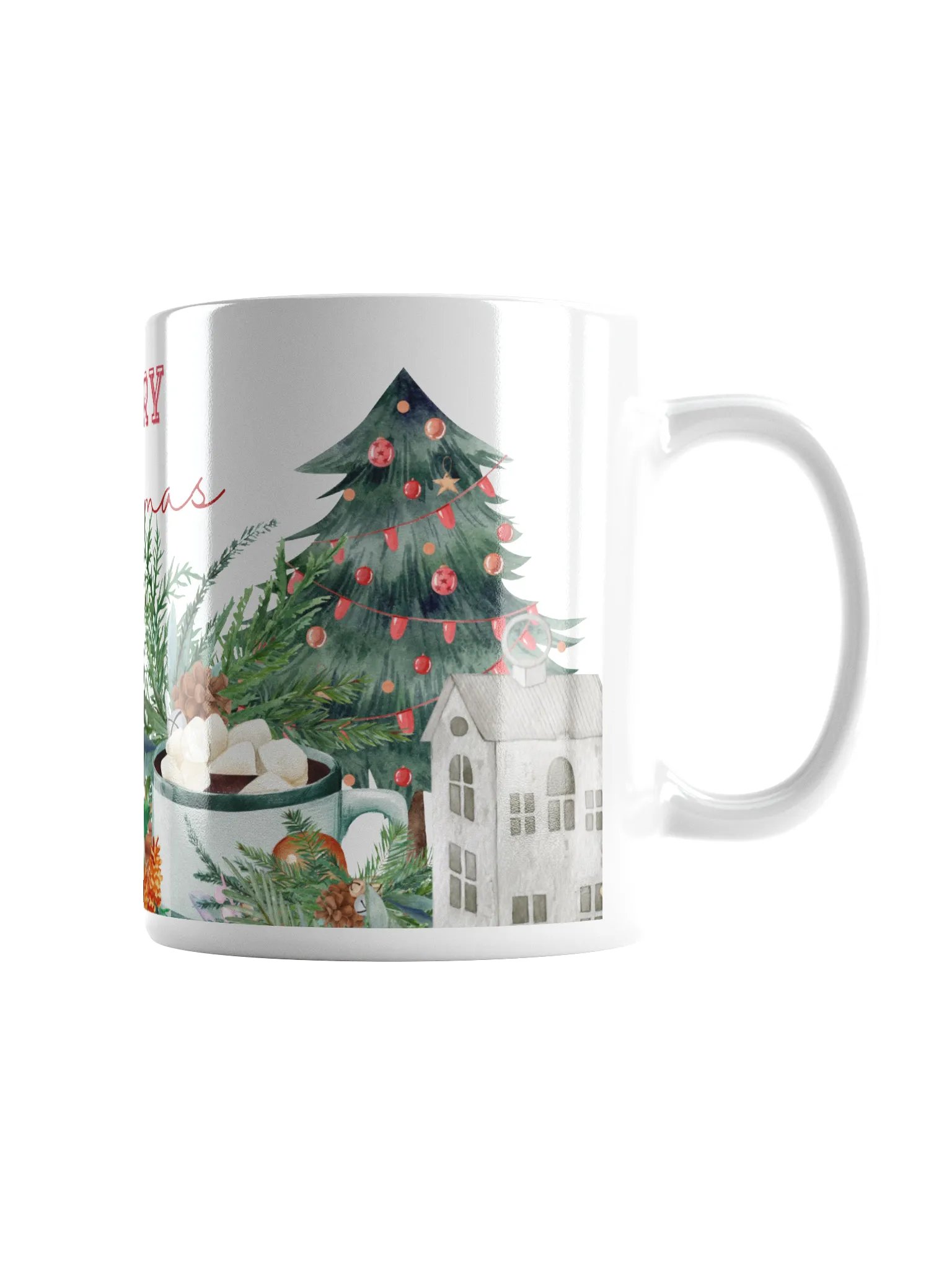Festive Christmas White Glossy Mug product image (2)