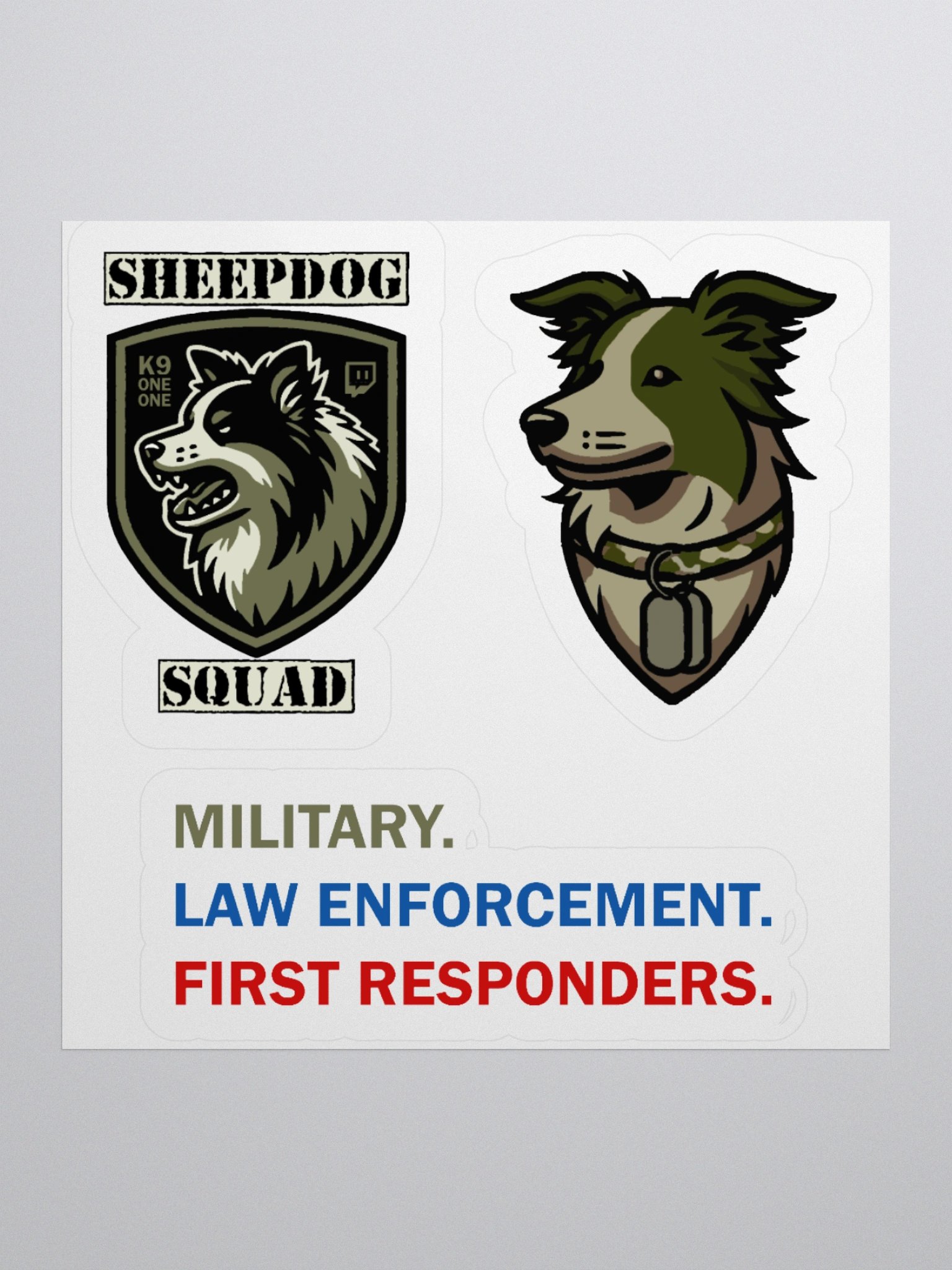 K9 Sheepdog Squad Sticker Set product image (3)