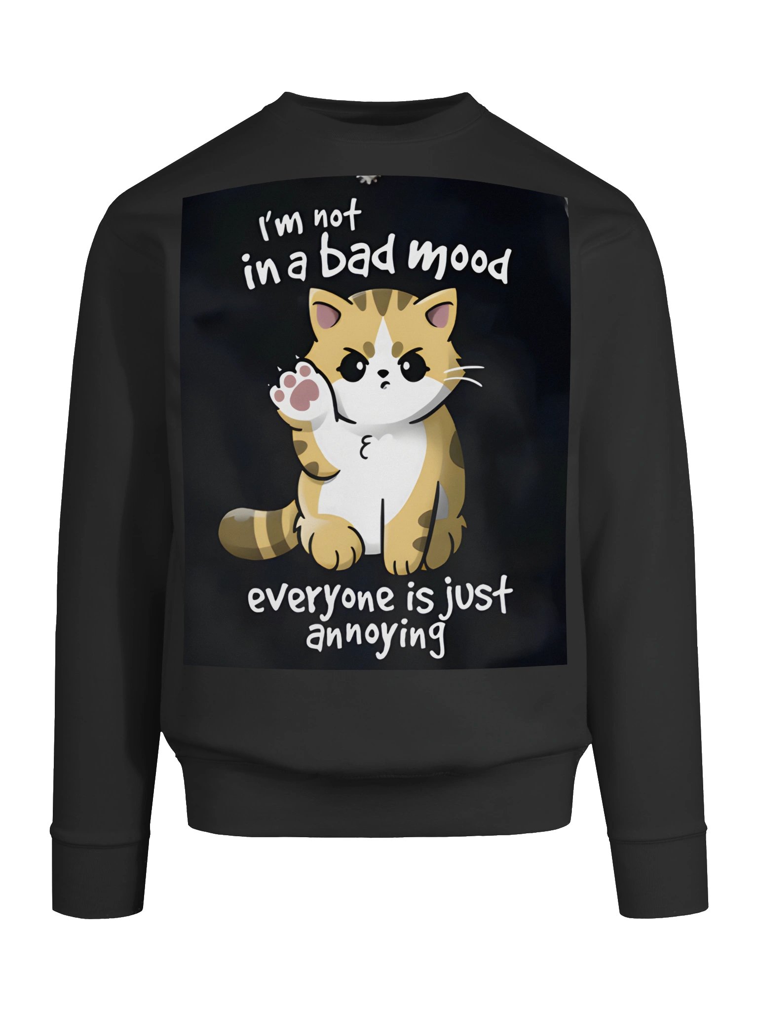 I’m Not in a Bad Mood Cat Sweatshirt product image (9)