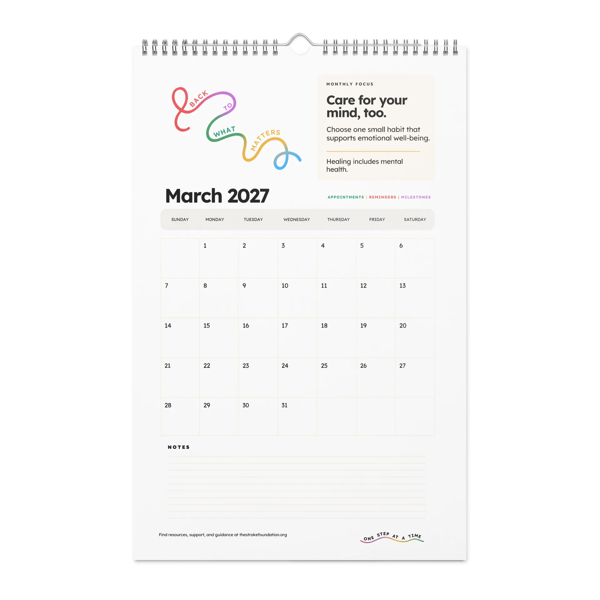 Back to What Matters — 2027 Wall Calendar product image (4)