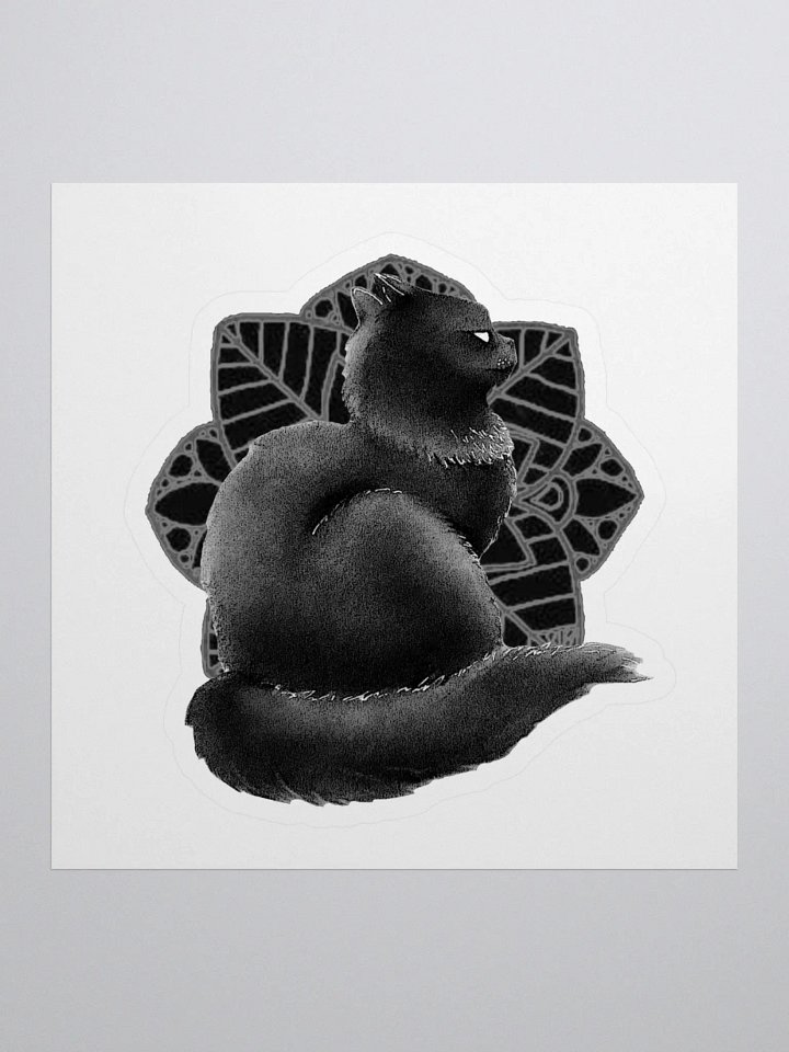 BWFlowerCATSticker product image (1)