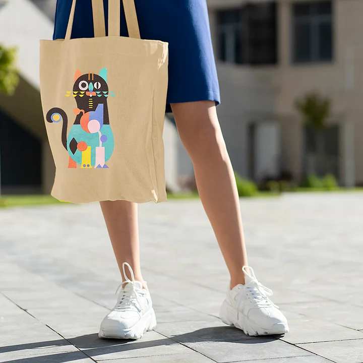 Color Block Eco-Friendly Tote Bag product image (2)